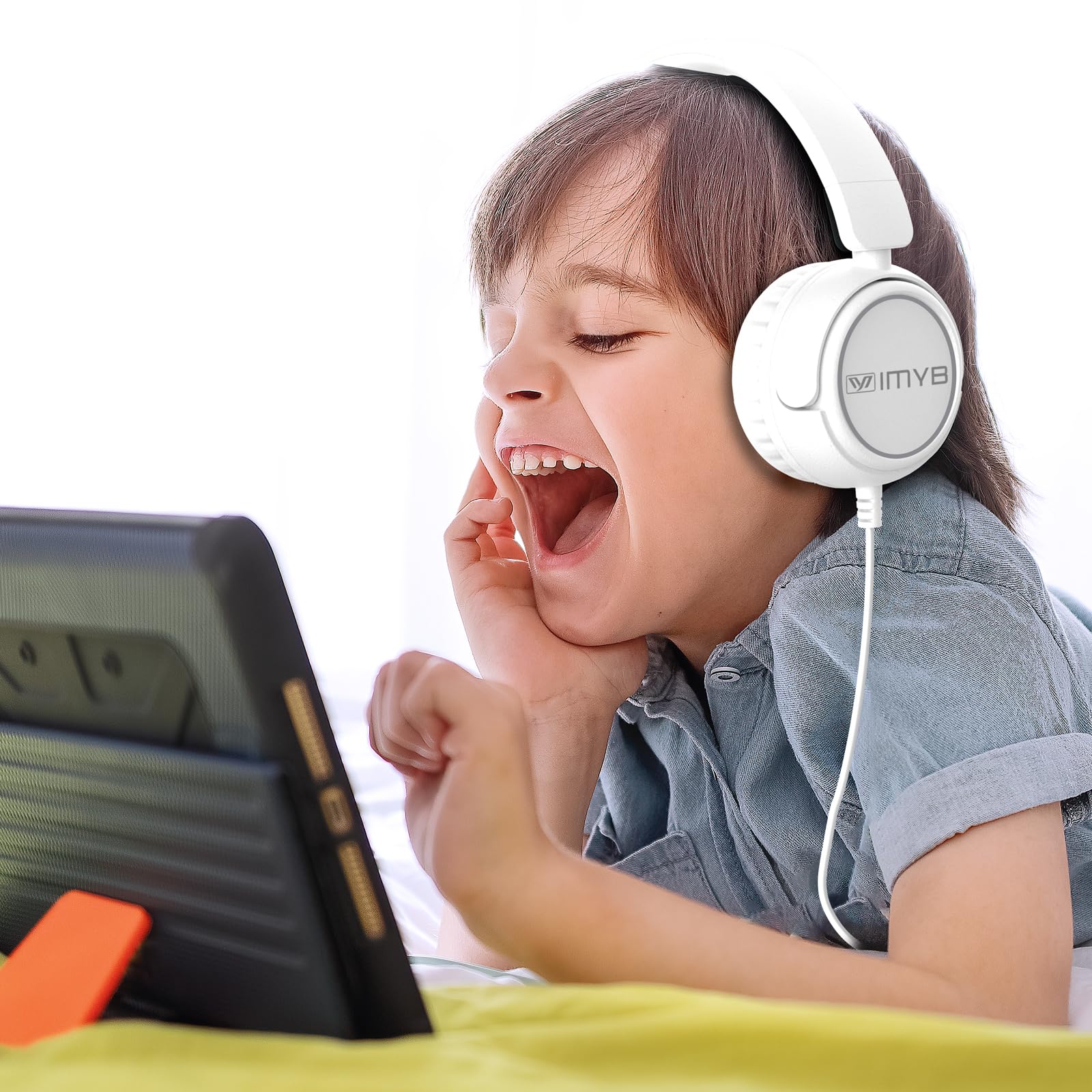 Foto 3 pulgar | Auriculares Imyb V1 Estéreo Con Cable Plegables Para Niños, Color Blanco - Venta Internacional.