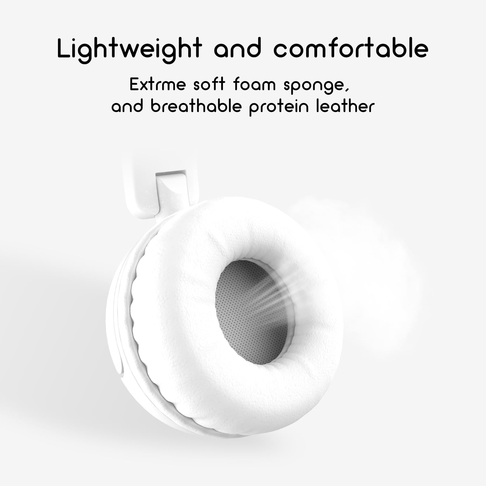 Foto 4 | Auriculares Imyb V1 Estéreo Con Cable Plegables Para Niños, Color Blanco - Venta Internacional.