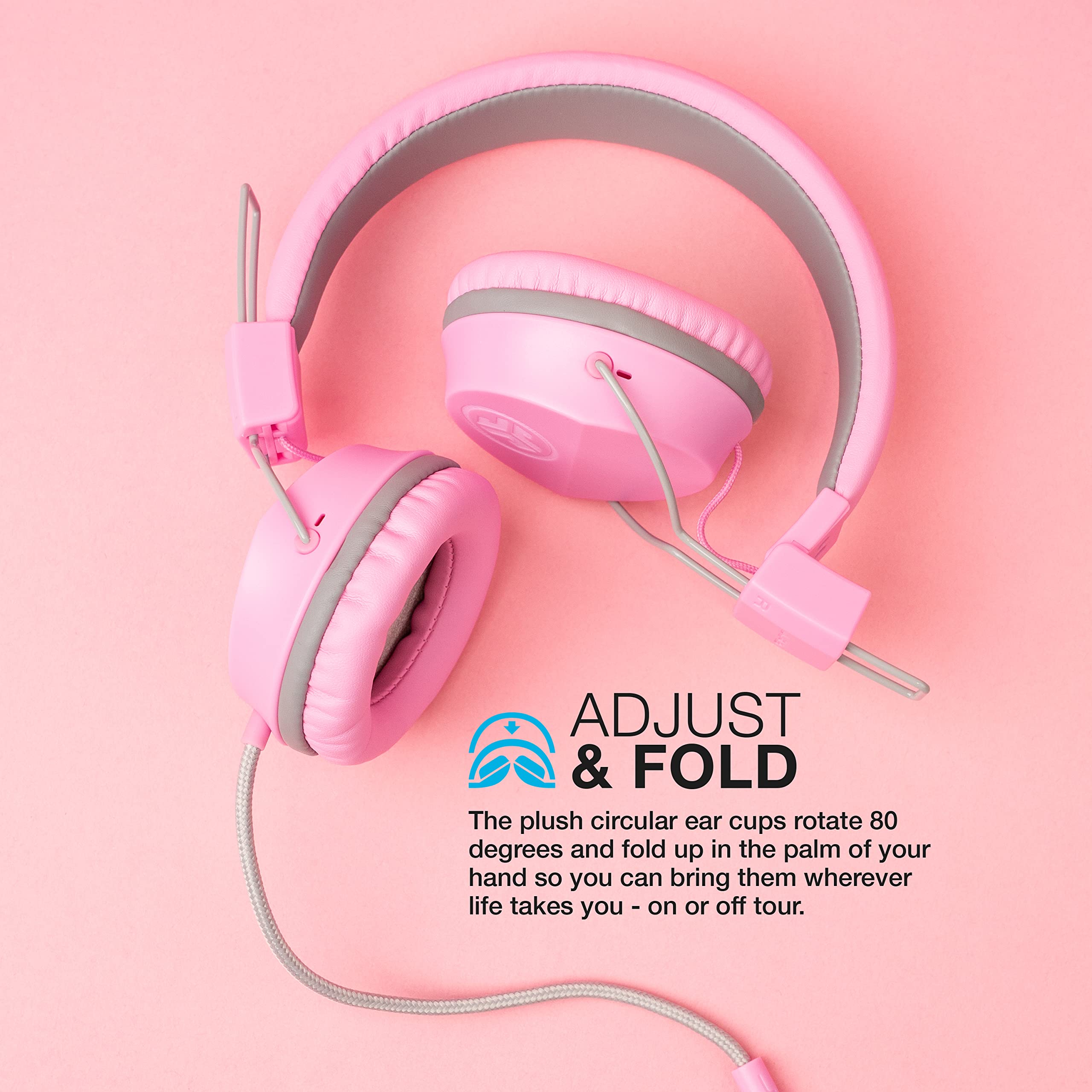 Foto 5 pulgar | Auriculares Supraaurales Jlab Jbuddies Studio Para Niños Con Micrófono (rosa) - Venta Internacional.