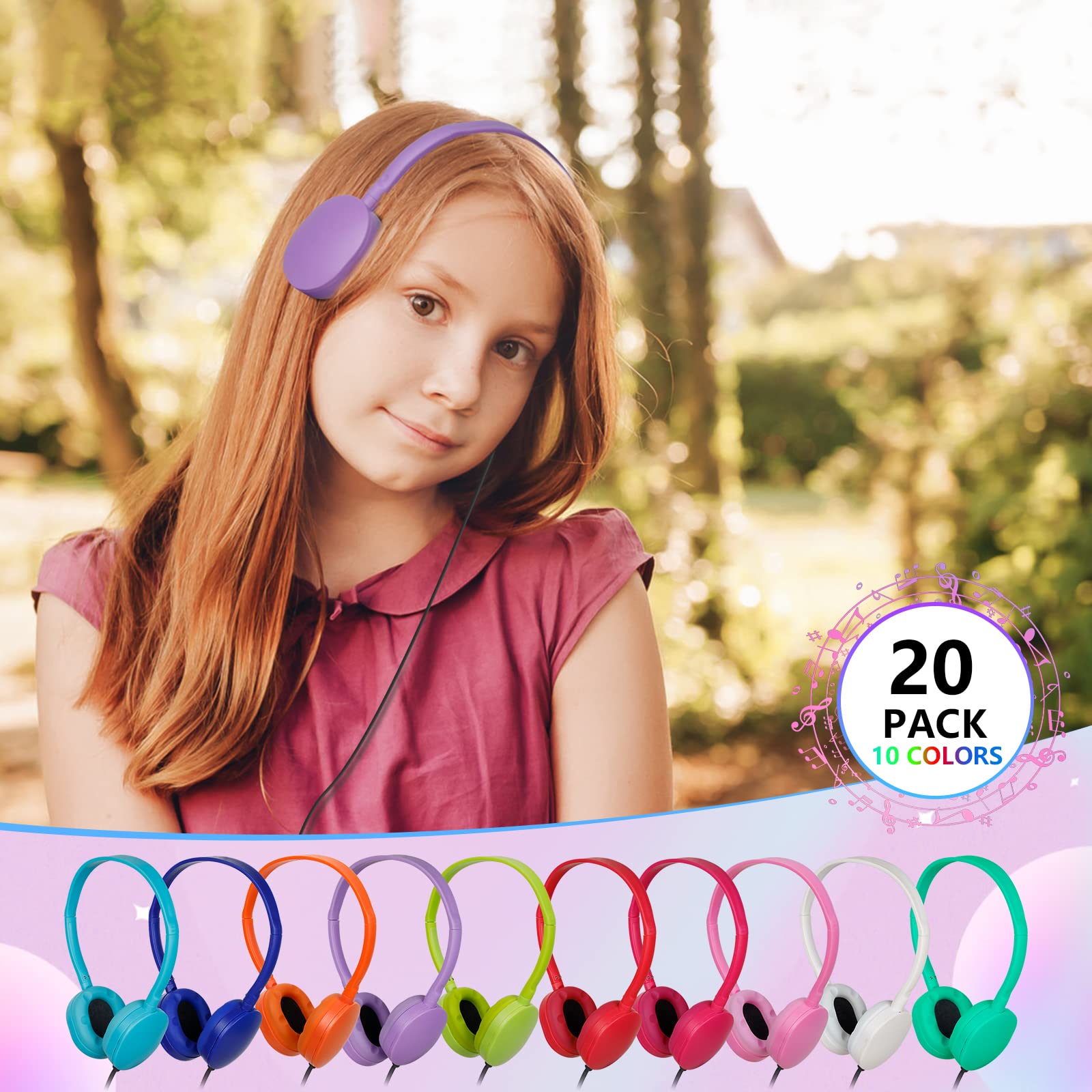 Foto 3 pulgar | Auriculares Osszit Classroom Kids Bulk, Paquete De 20 Para Estudiantes - Venta Internacional.