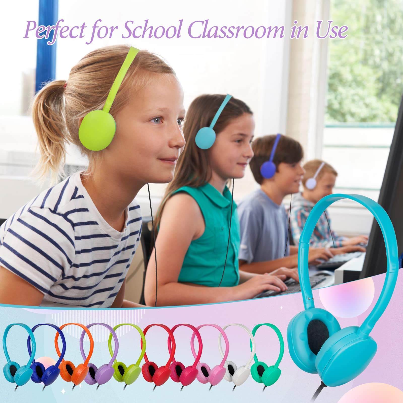 Foto 8 pulgar | Auriculares Osszit Classroom Kids Bulk, Paquete De 20 Para Estudiantes - Venta Internacional.