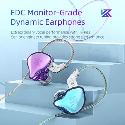 Foto 3 pulgar | Monitores Intraurales Kz Edc Hifi Stereo Stage/studio Iem Con Micrófono Azul - Venta Internacional.