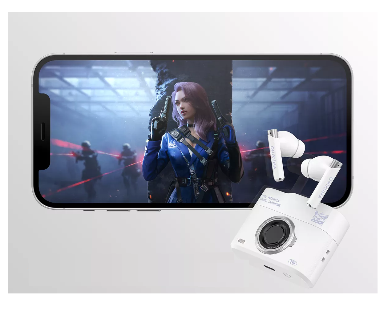 Foto 4 pulgar | Audífonos Onikuma T18 In-ear Gamer Buds Bt 5.3 Inalámbricos Blanco