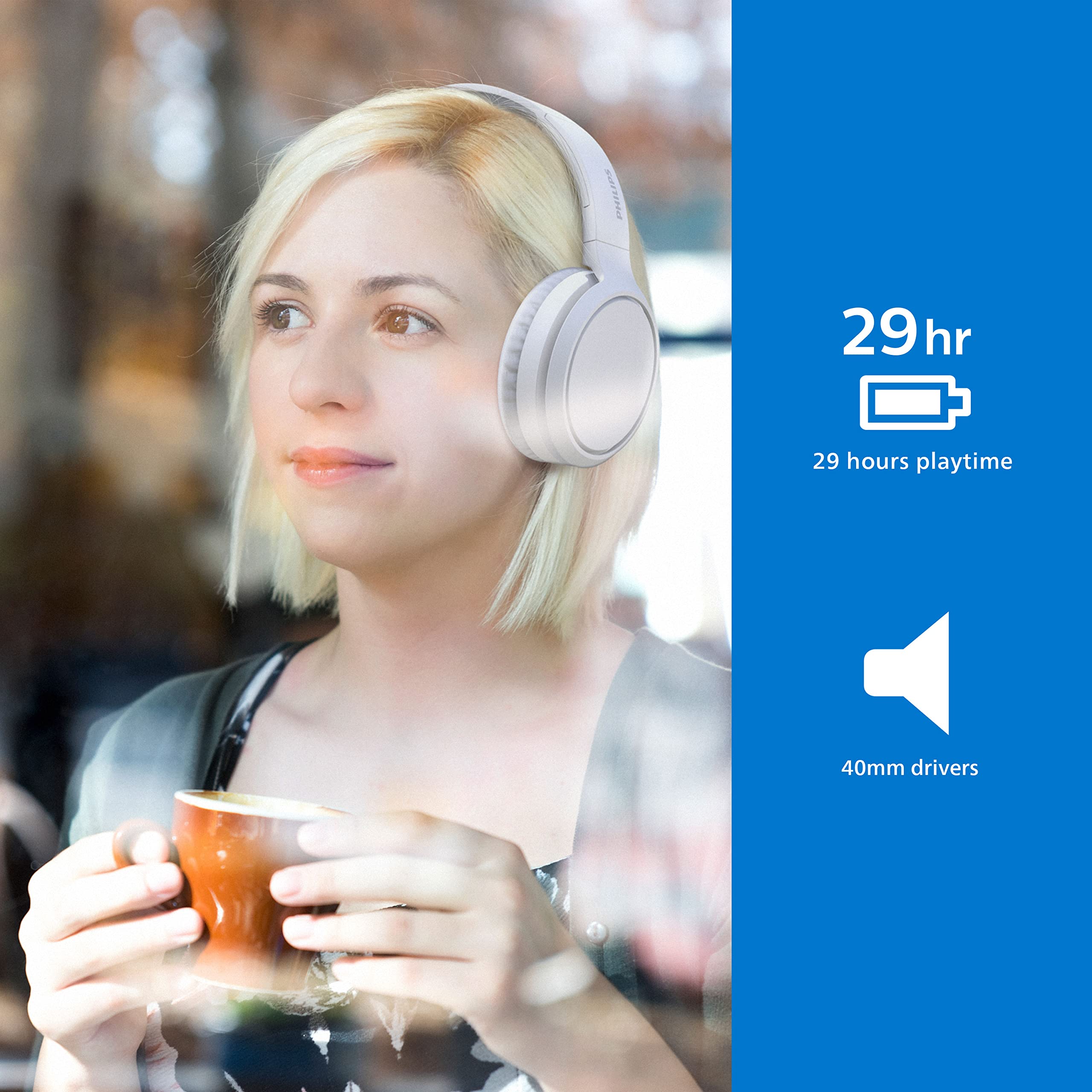 Foto 4 pulgar | Audífonos Inalámbricos Philips Blancos con Bluetooth-Venta Internacional