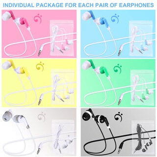 Foto 2 | Auriculares Konohan Paquete de 60 con 6 Colores Empaquetados Individualmente - Venta Internacional