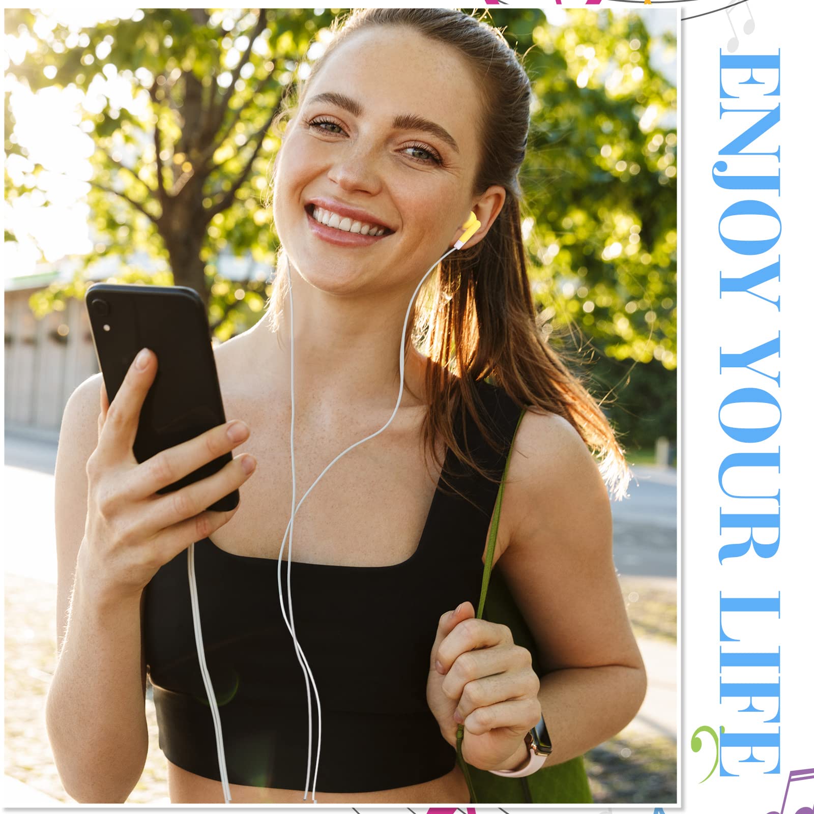 Foto 8 pulgar | Auriculares Konohan Paquete de 60 con 6 Colores Empaquetados Individualmente - Venta Internacional