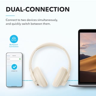 Foto 7 | Auriculares Soundcore Q20i Hybrid ANC Bluetooth 40h Blancos - Venta Internacional