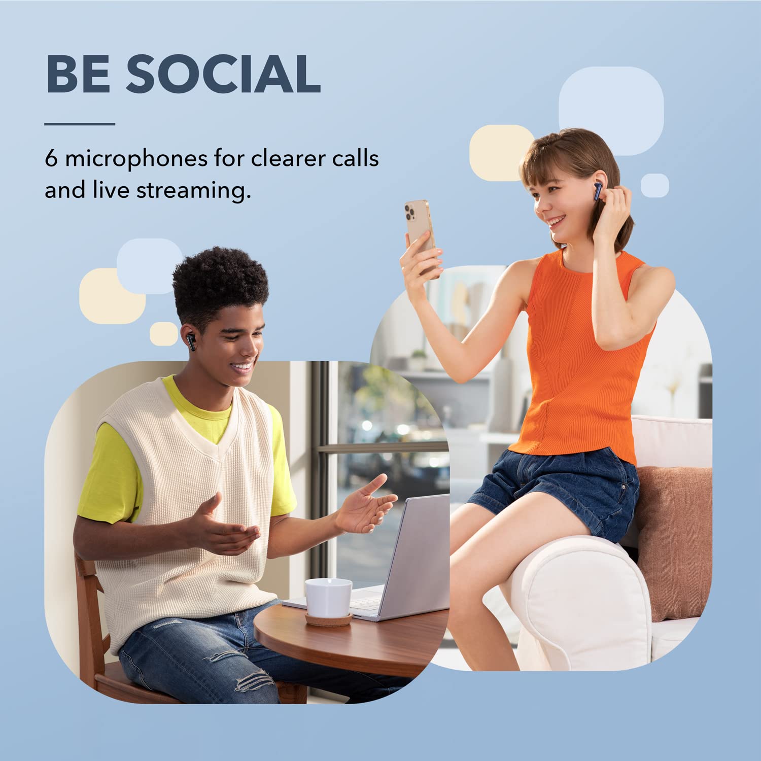 Foto 4 | Audífonos True Wireless Soundcore Negros con Bluetooth-Venta Internacional