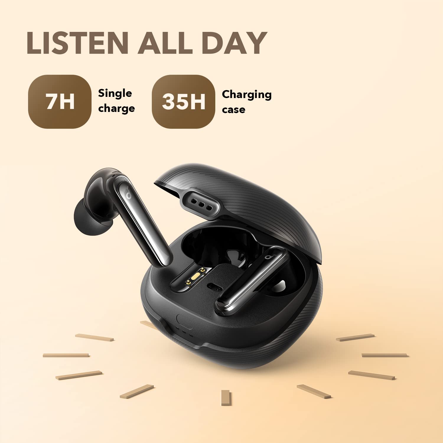 Foto 7 | Audífonos True Wireless Soundcore Negros con Bluetooth-Venta Internacional