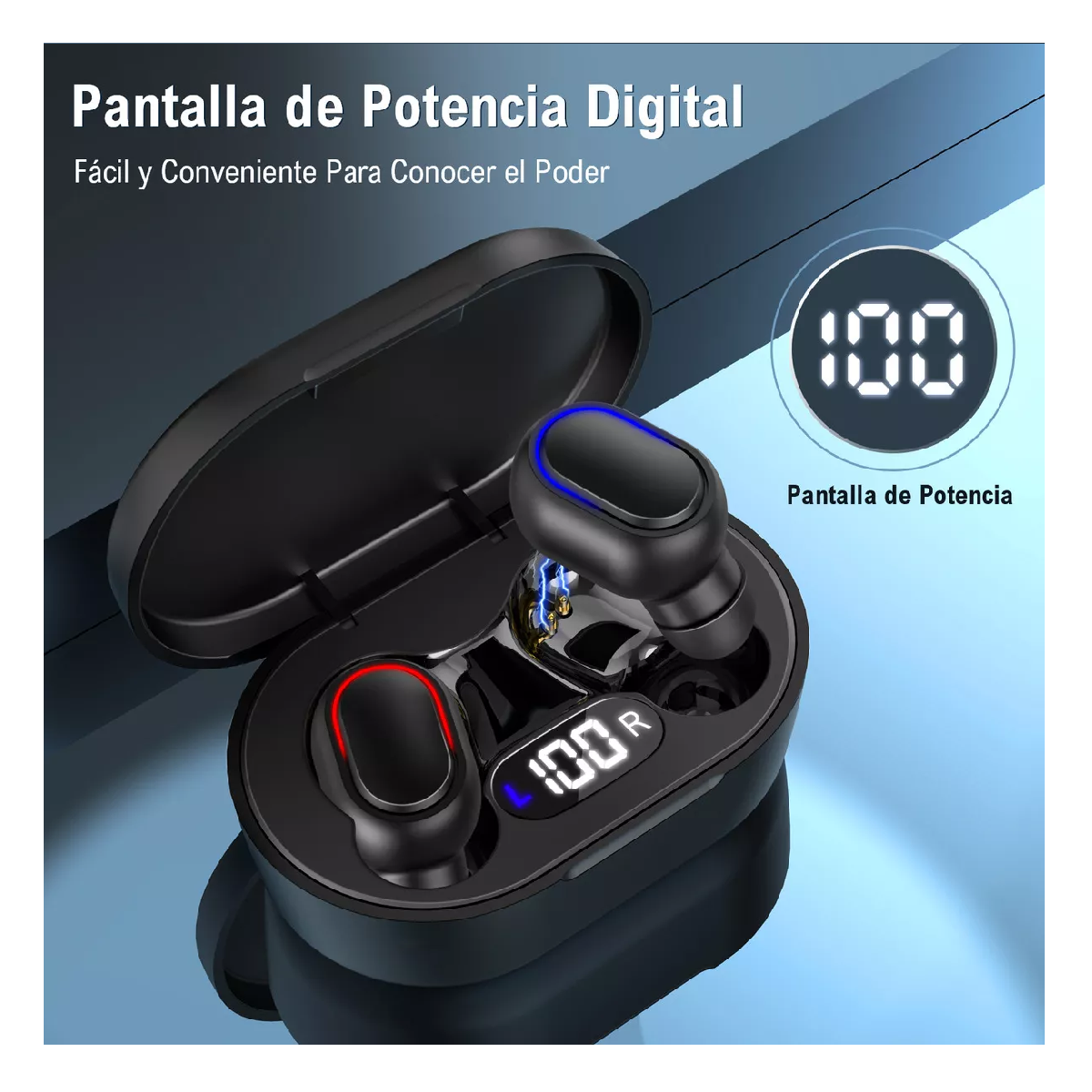 Foto 3 pulgar | Audífonos In-Ear Inalámbricos Belug Negros Bluetooth