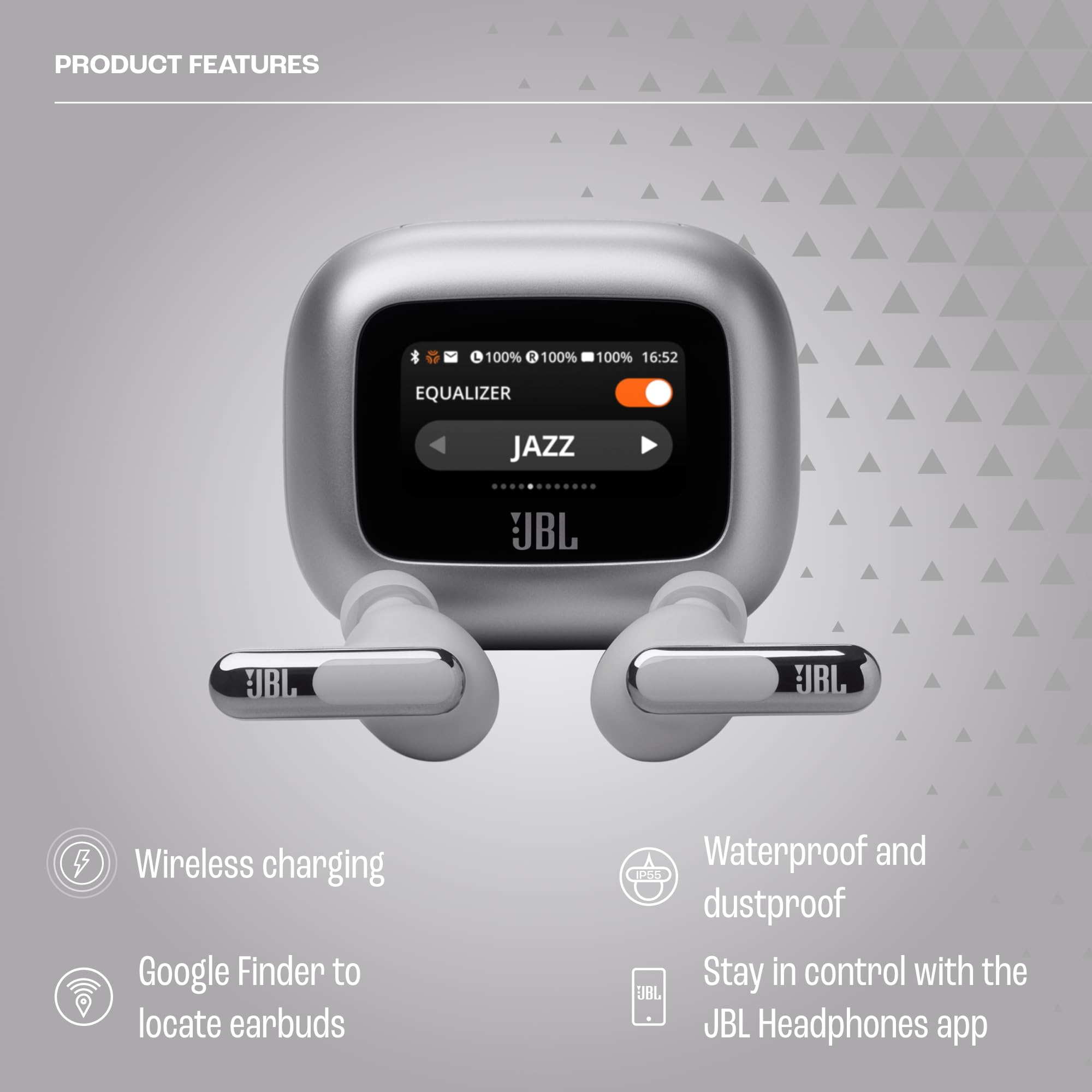 Foto 5 pulgar | Auriculares Jbl Live Beam 3 True Wireless Plateado - Venta Internacional