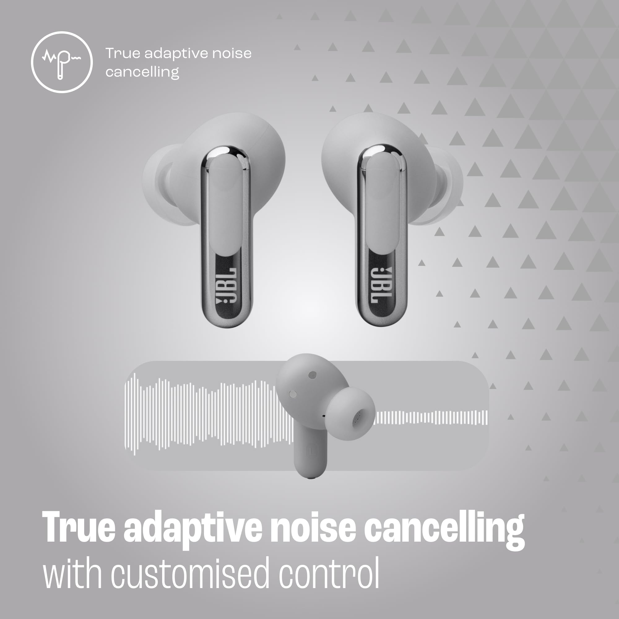 Foto 6 pulgar | Auriculares Jbl Live Beam 3 True Wireless Plateado - Venta Internacional