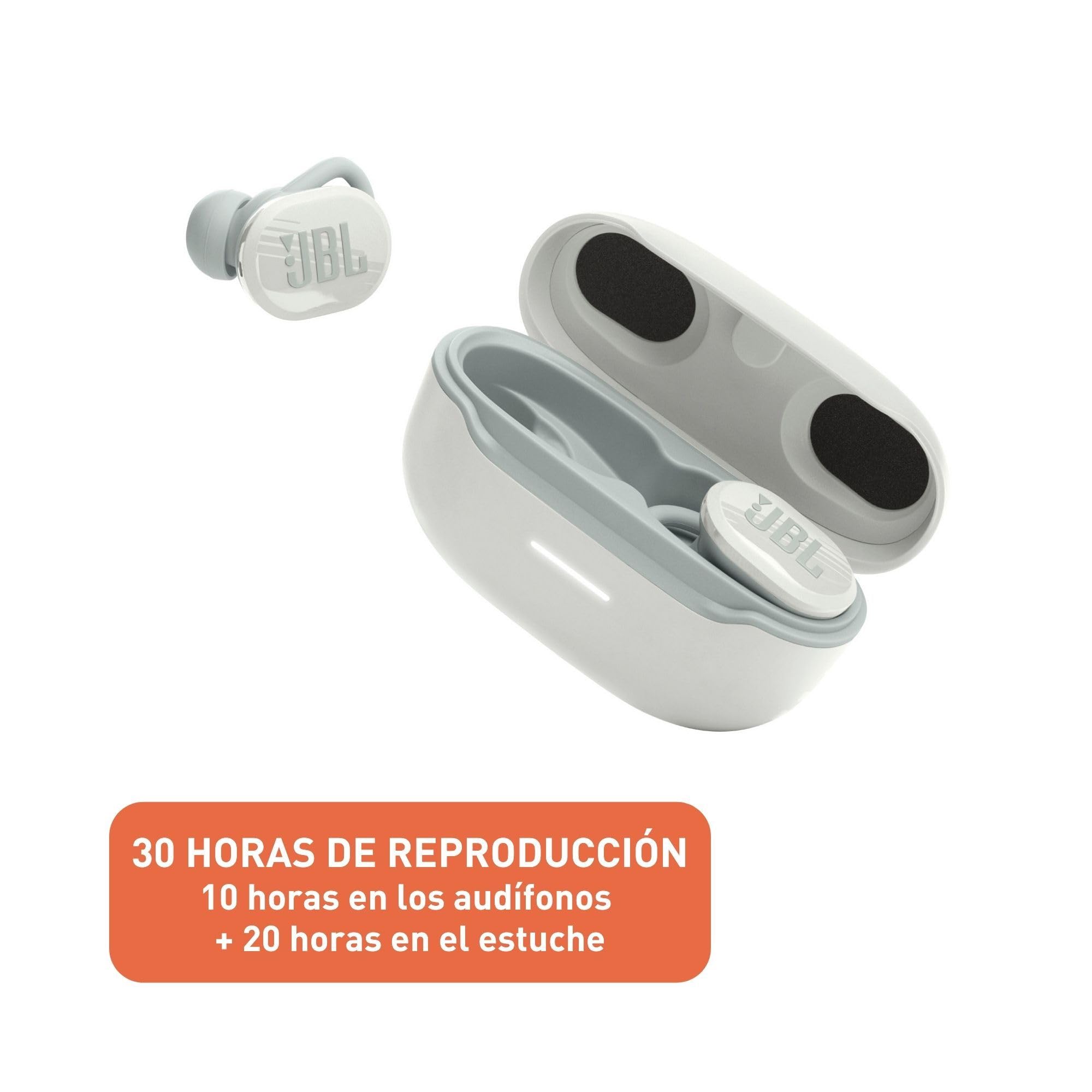 Foto 6 pulgar | Auriculares Jbl Endurance Race Tws Waterproof True Wireless Blancos - Venta Internacional