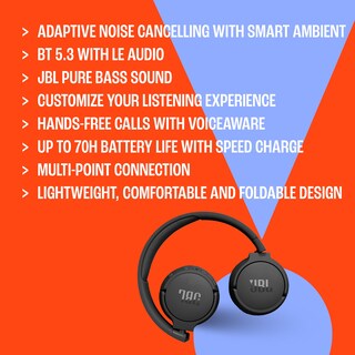 Foto 5 | Auriculares Supraaurales Inalámbricos JBL Tune 670nc con Cancelación de Ruido - Venta Internacional