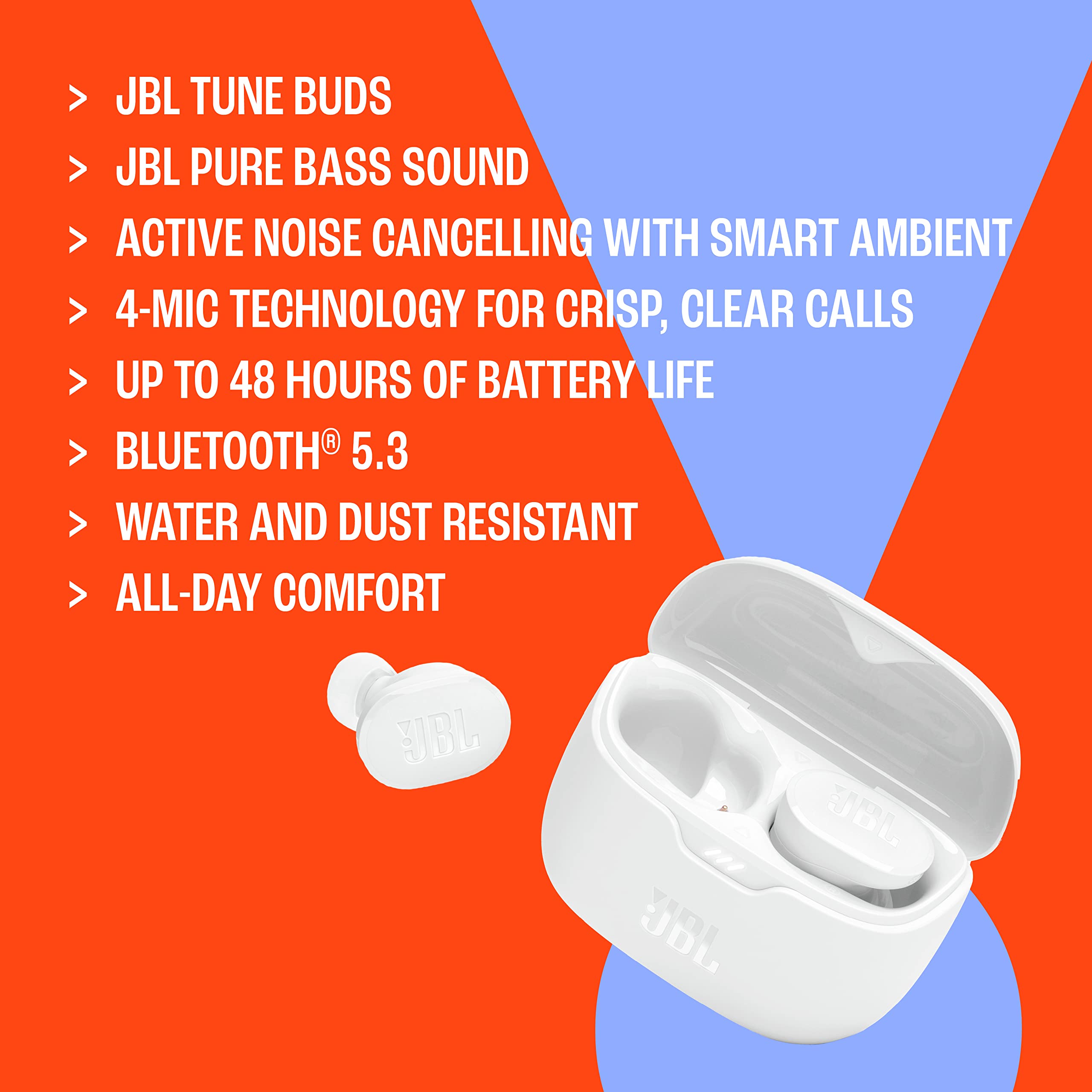 Foto 8 pulgar | Auriculares JBL Tune Buds True Wireless con Cancelación de Ruido Blancos - Venta Internacional