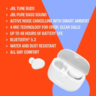 Foto 7 | Auriculares JBL Tune Buds True Wireless con Cancelación de Ruido Blancos - Venta Internacional