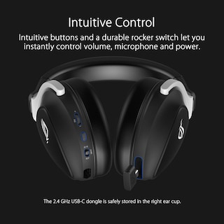 Foto 7 | Auriculares Inalámbricos Para Juegos Asus Rog Delta S Con Controlador Negro De 50 Mm - Venta Internacional.