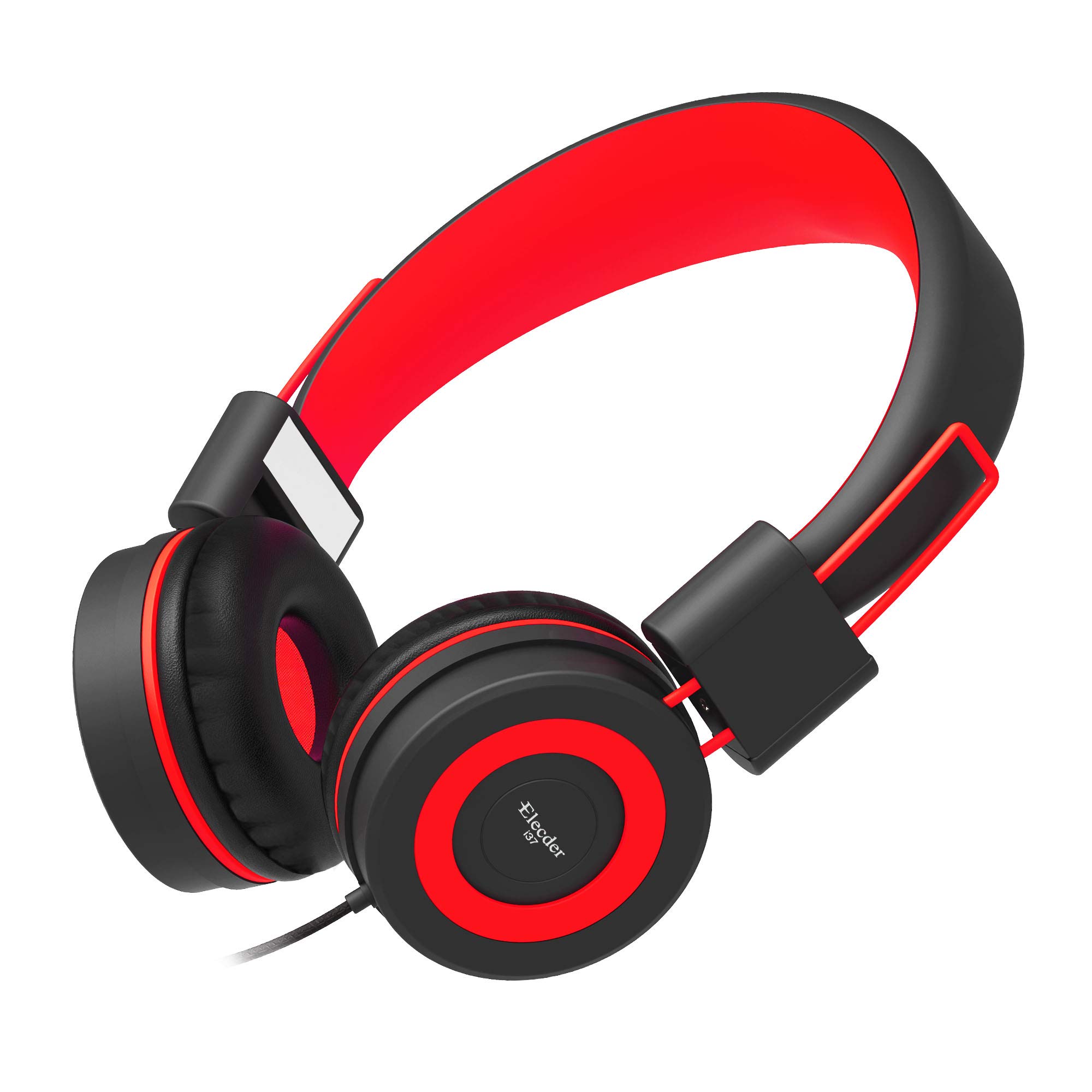 Auriculares Elecder I37 Kids, Plegables, Supraaurales, Estéreo, Rojos - Venta Internacional.