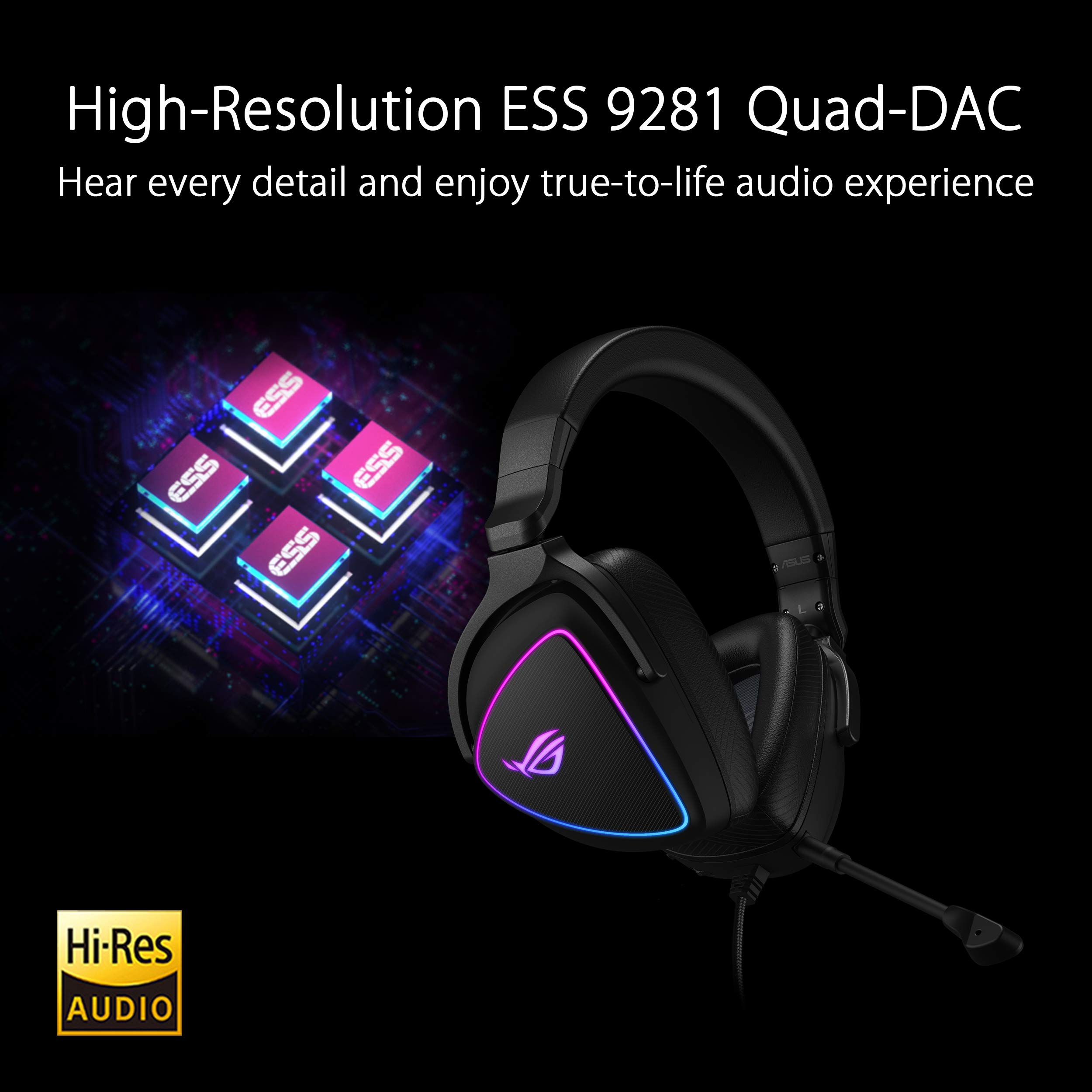 Foto 3 pulgar | Auriculares Para Juegos Asus Rog Delta S Usb-c Con Micrófono Con Cancelación De Ruido - Venta Internacional.