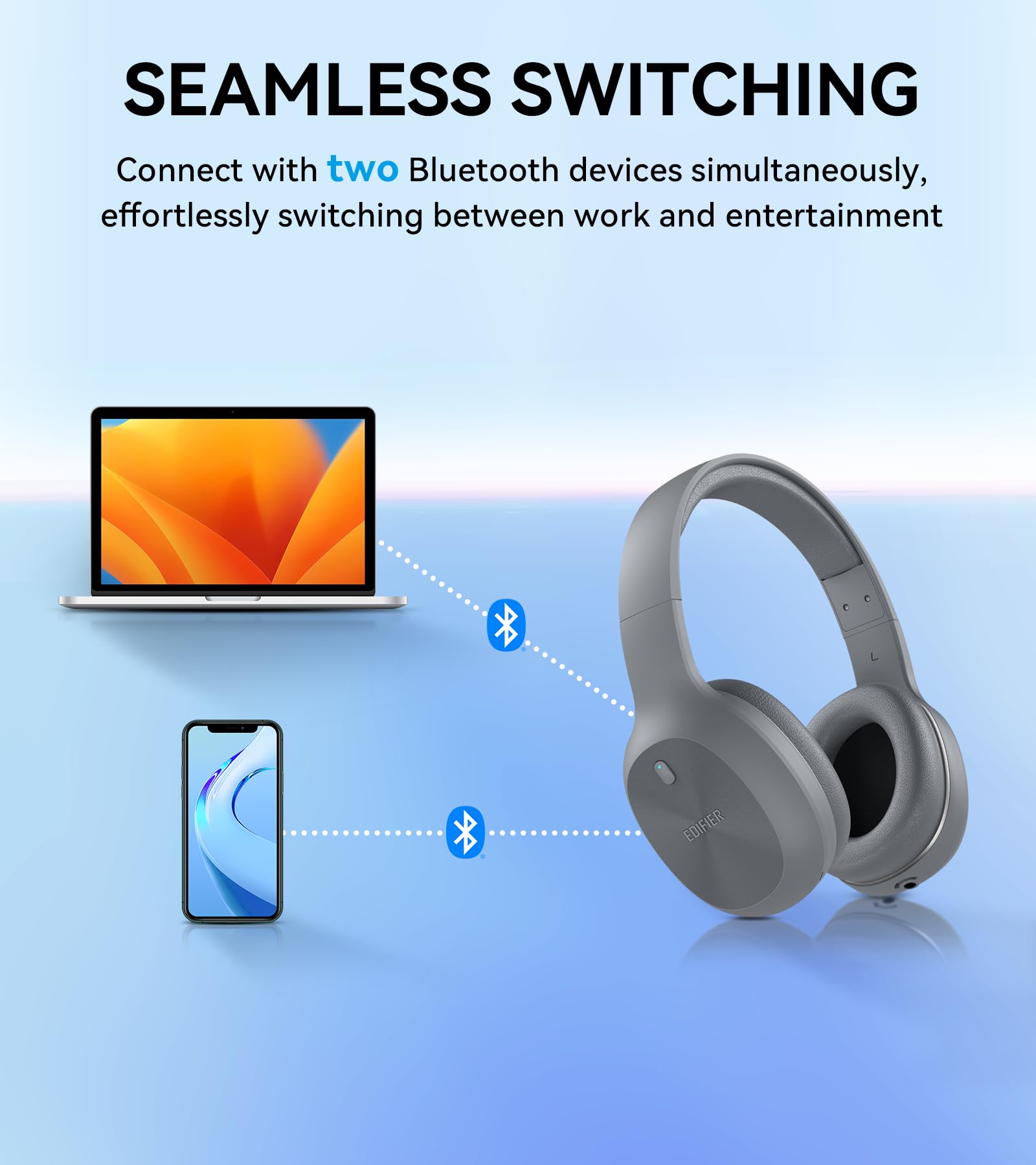 Foto 6 pulgar | Auriculares Supraaurales Inalámbricos Edifier W600bt Bluetooth V5.1 - Venta Internacional.