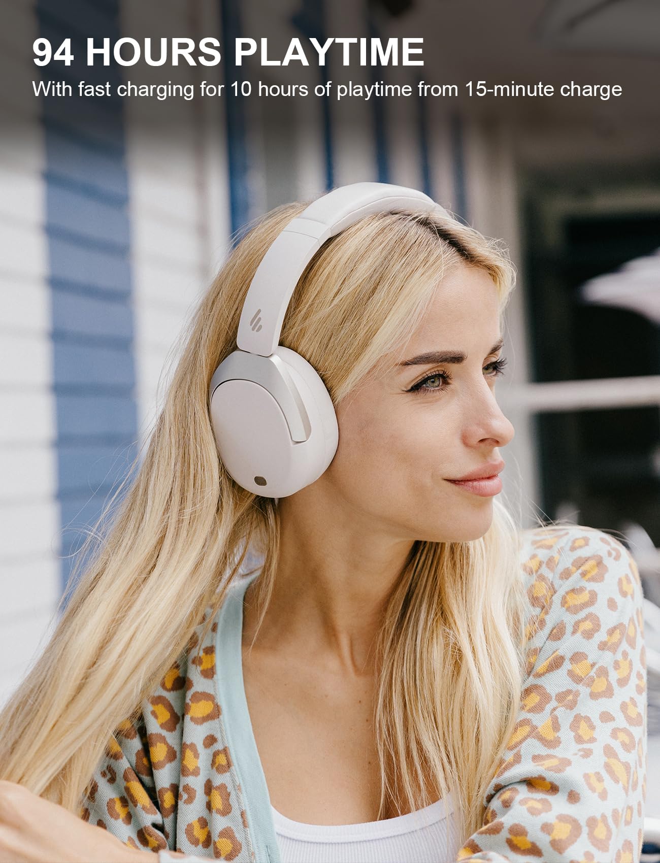 Foto 5 pulgar | Auriculares Supraaurales Inalámbricos Edifier W830nb Con Anc Blancos - Venta Internacional.