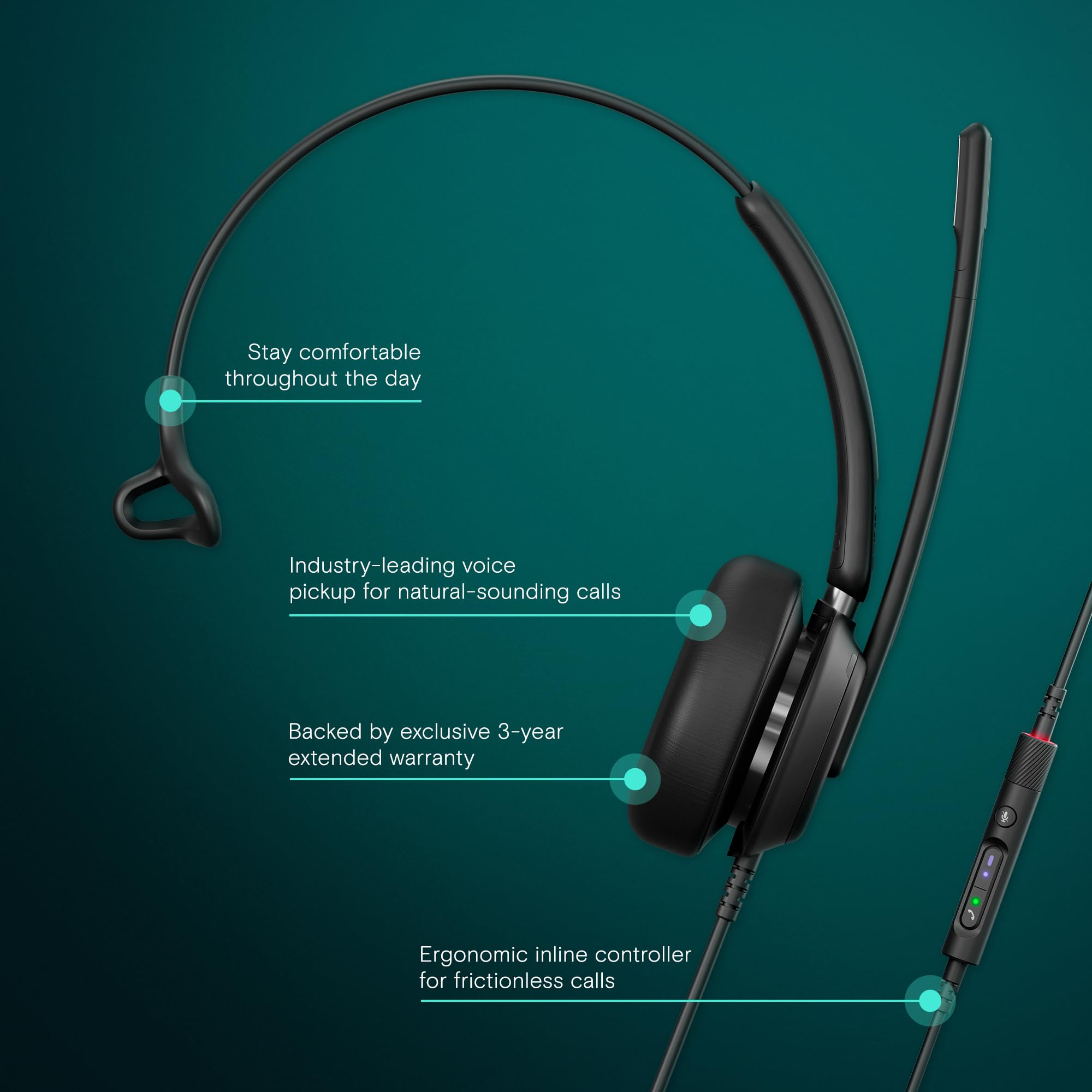 Foto 3 pulgar | Auriculares De Oficina Epos Impact 730 Professional Con Cable Y Micrófono Usb-c - Venta Internacional.