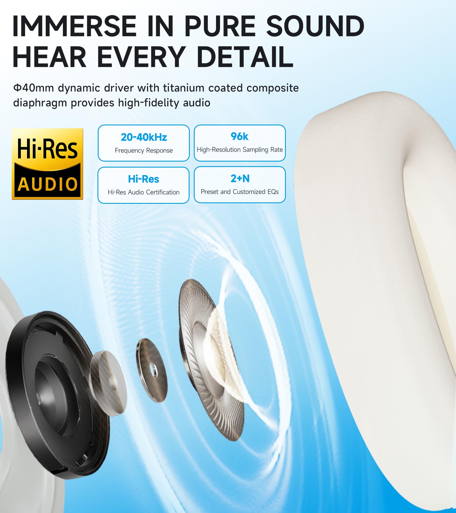 Foto 4 pulgar | Auriculares Edifier W800bt Pro Hybrid Anc Hi-res 45h Negros - Venta Internacional.