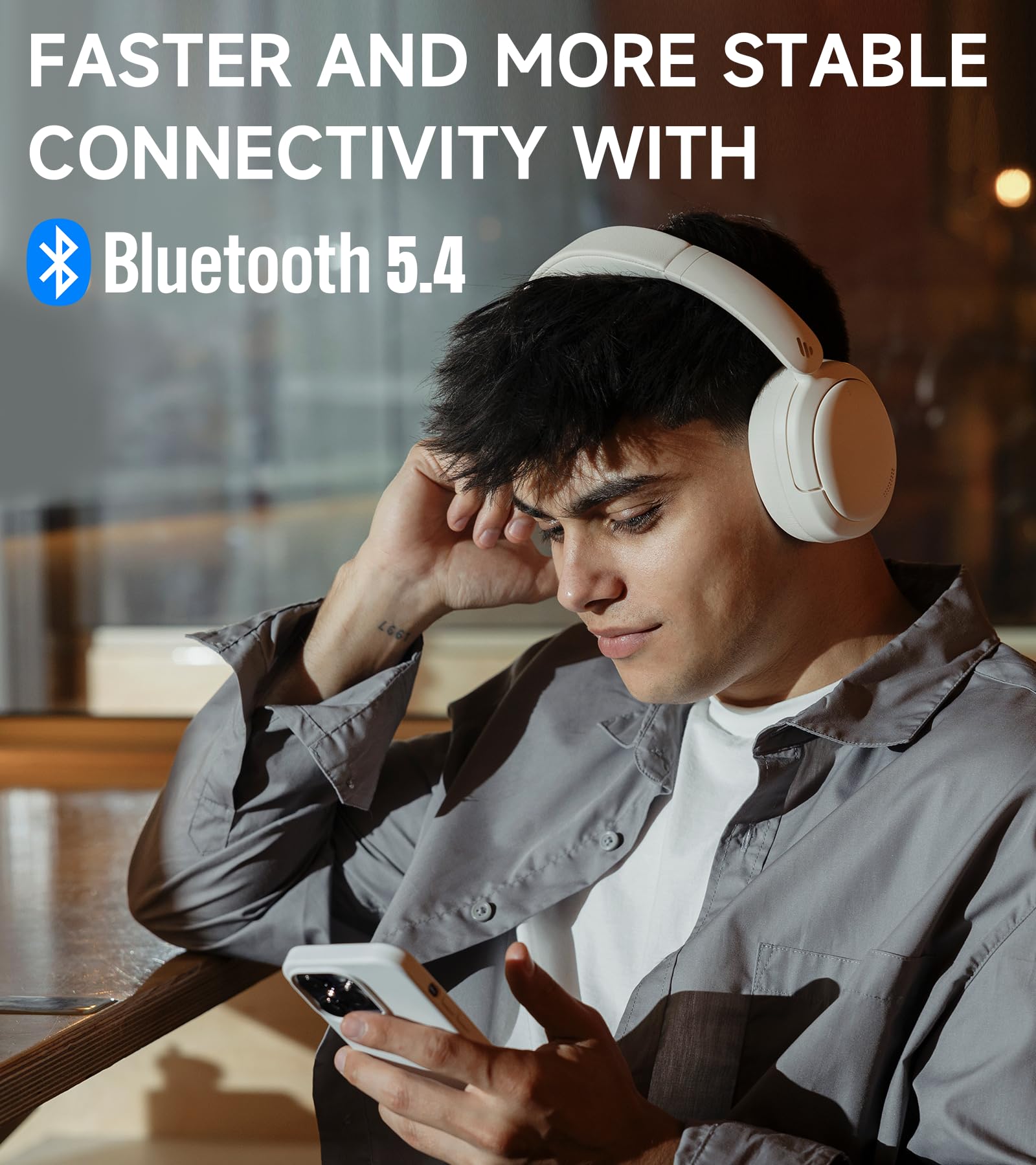 Foto 5 | Auriculares Edifier W800bt Pro Hybrid Anc Hi-res Audio Marfil - Venta Internacional.