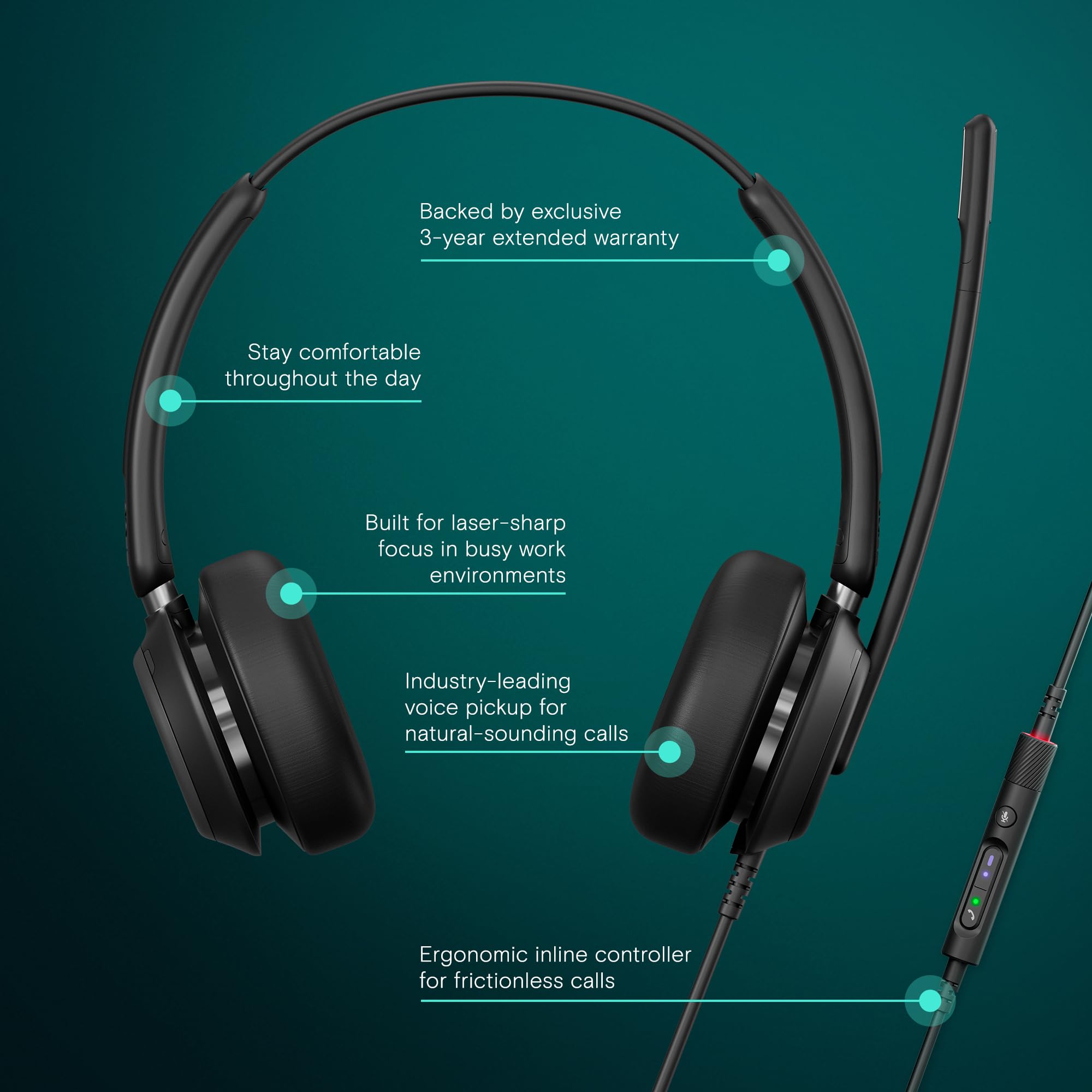 Foto 3 pulgar | Auriculares De Oficina Epos Impact 760 Con Cable Y Micrófono Usb-c - Venta Internacional.