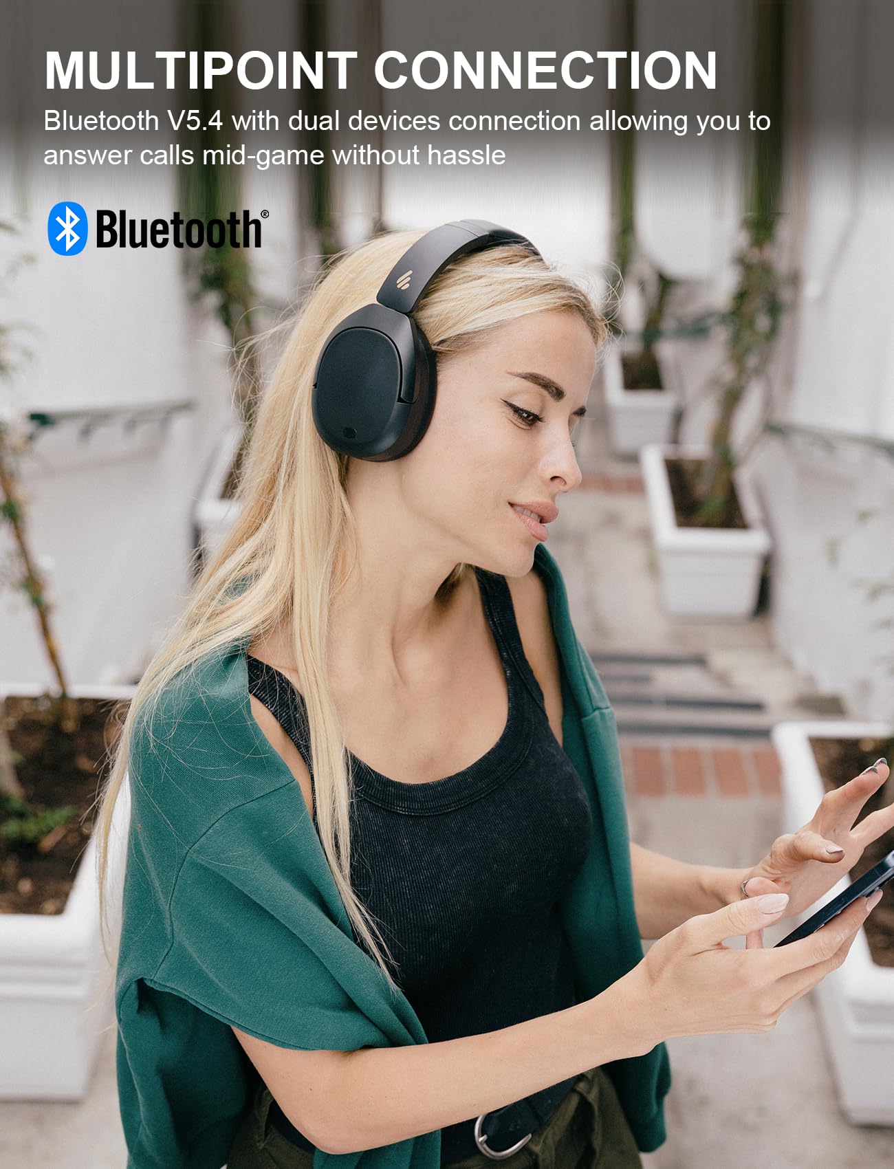 Foto 6 pulgar | Auriculares Supraaurales Inalámbricos Edifier W830nb Con Anc -45 Db - Venta Internacional.
