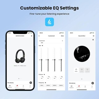 Foto 5 | Auriculares Supraaurales Inalámbricos Edifier Wh500 Con 40 Horas De Reproducción, Color Negro - Venta Internacional.