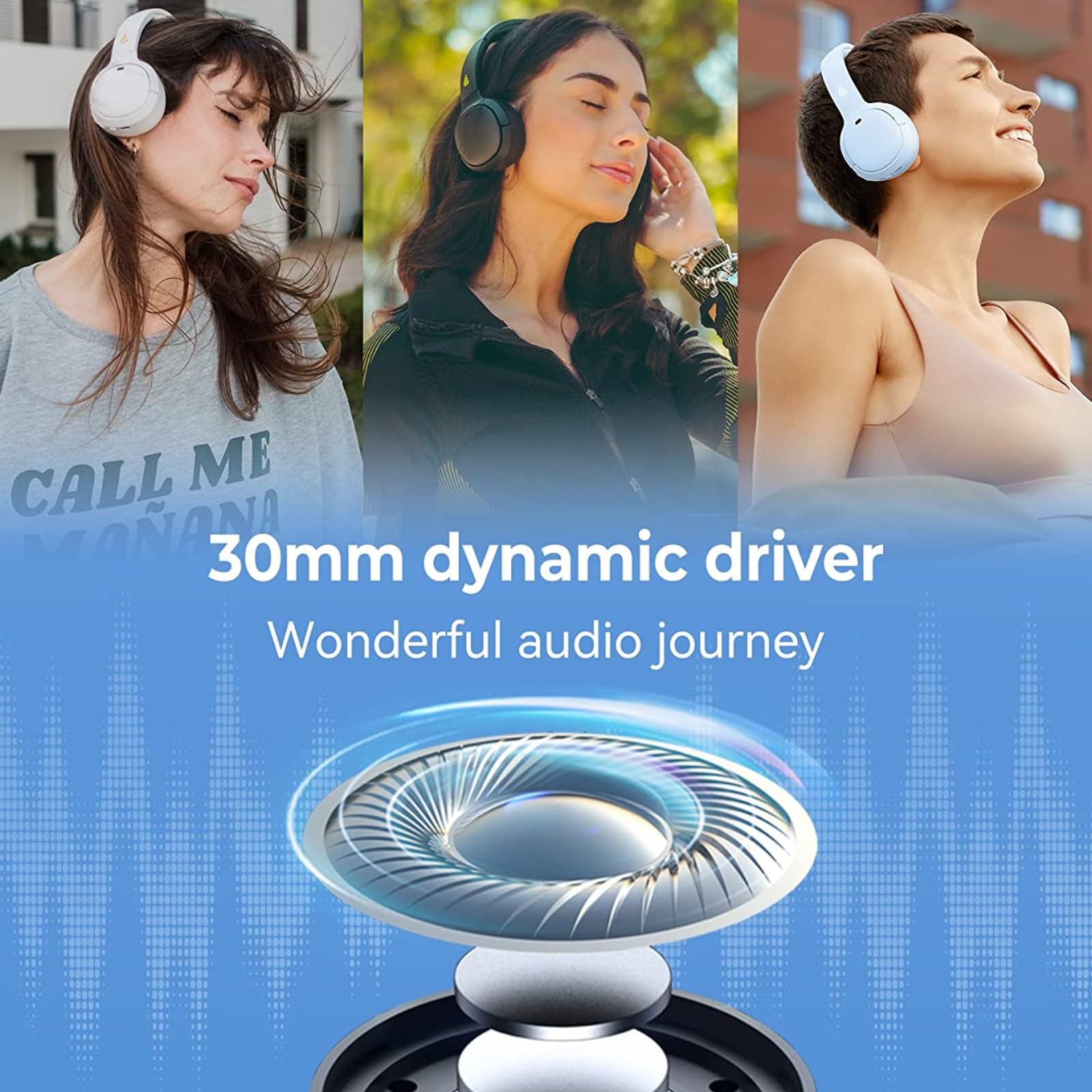Foto 6 | Auriculares Supraaurales Inalámbricos Edifier Wh500 Con 40 Horas De Reproducción, Color Negro - Venta Internacional.