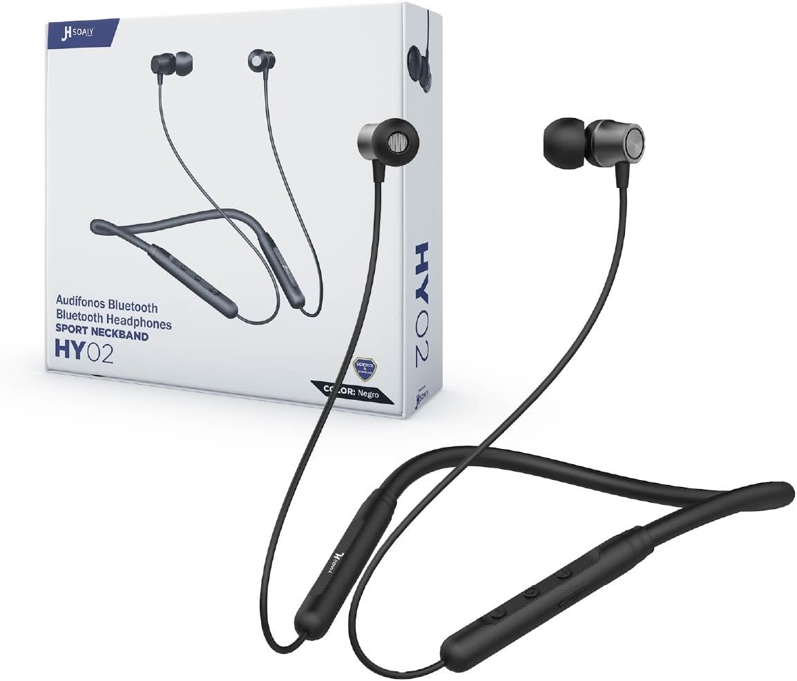 Audífonos Deportivos Inalámbricos Hokins Bluetooth 5.2 Con Banda Para El Cuello Contra Agua Ipx5