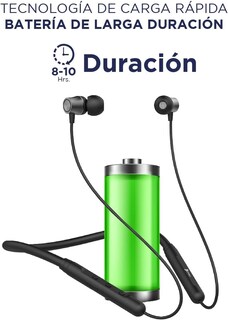 Foto 8 | Audífonos Deportivos Inalámbricos Hokins Bluetooth 5.2 Con Banda Para El Cuello Contra Agua Ipx5