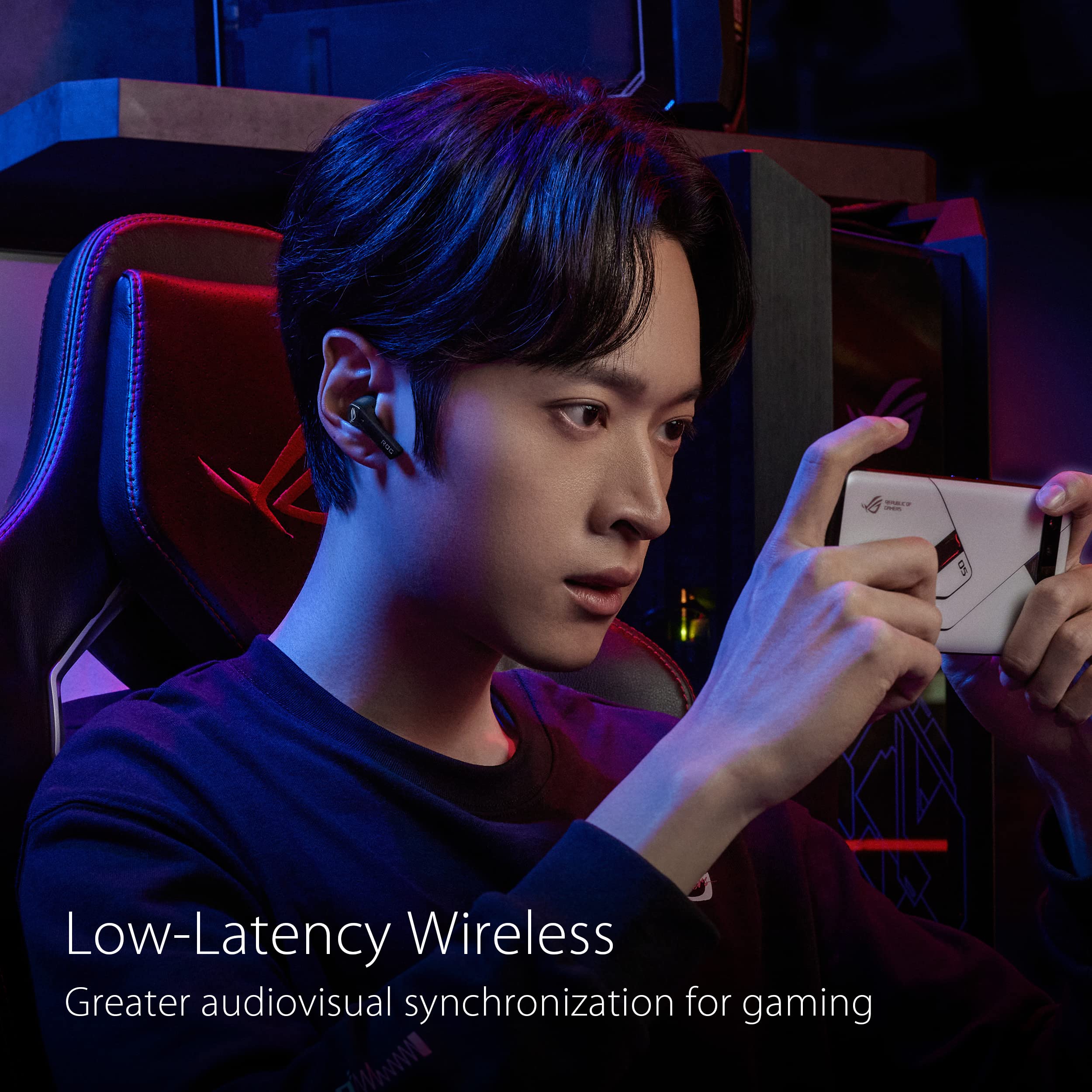 Foto 3 pulgar | Auriculares Para Juegos Asus Rog Cetra True Wireless Con Anc Negros - Venta Internacional.