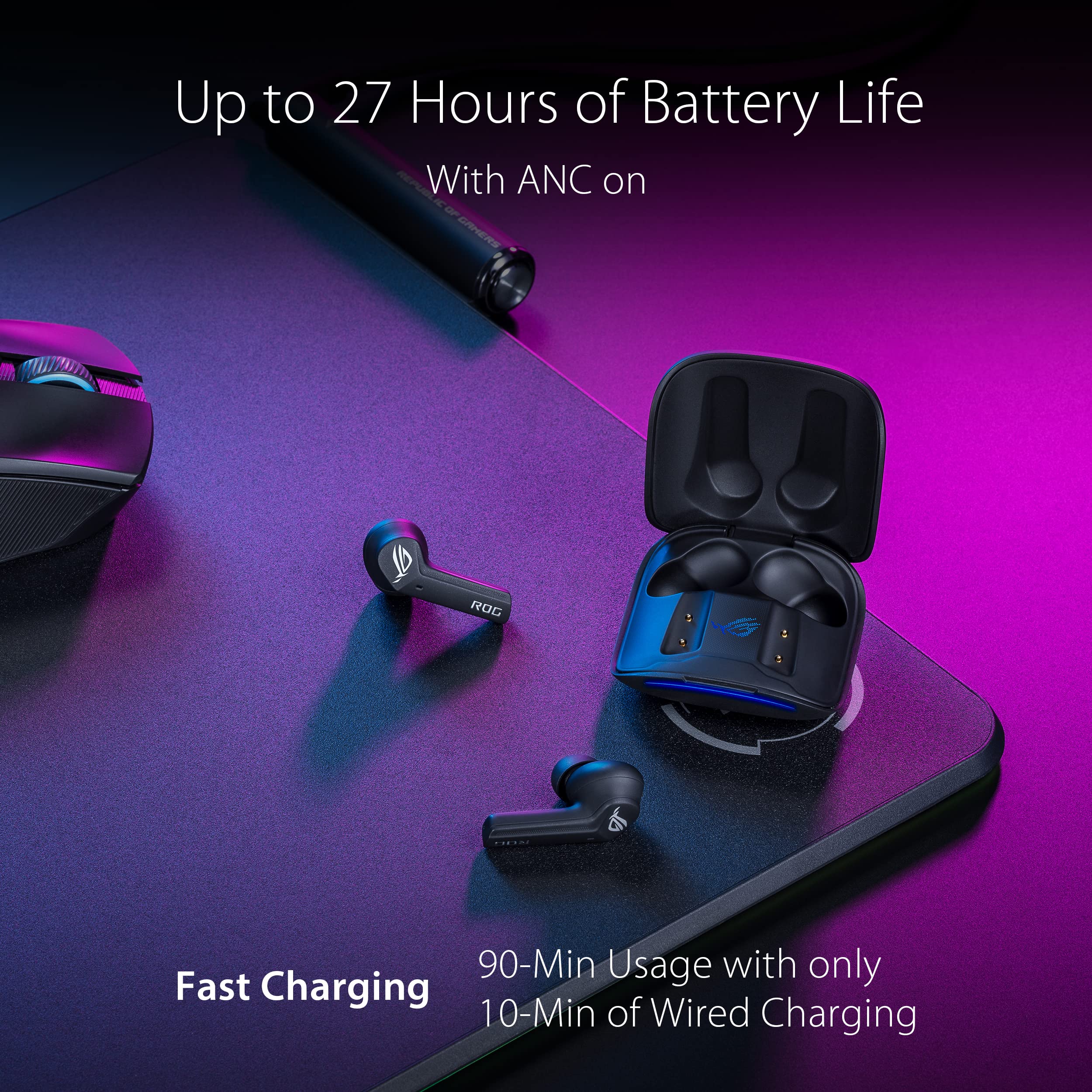 Foto 6 pulgar | Auriculares Para Juegos Asus Rog Cetra True Wireless Con Anc Negros - Venta Internacional.
