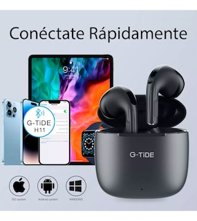 Foto 4 | Audífonos Inalambricos G-tide Indroid Ios H11 Negro