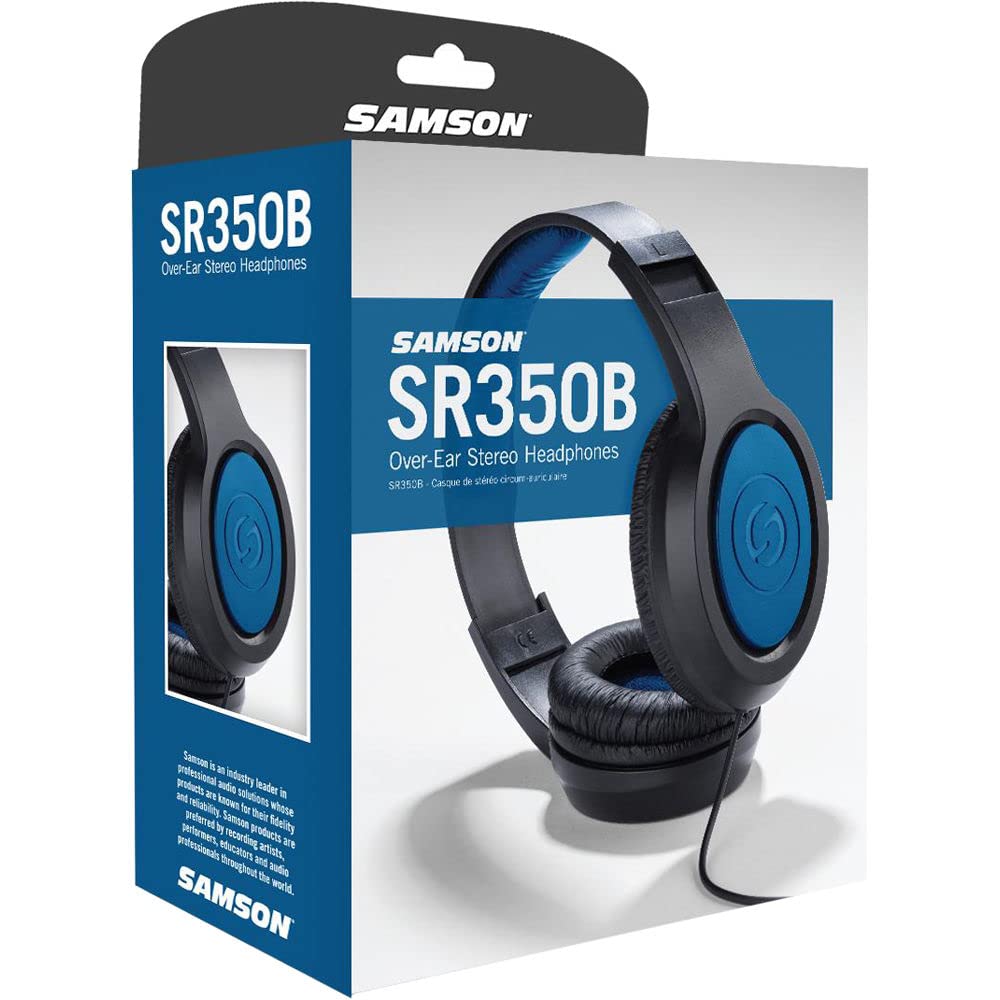Foto 4 pulgar | Auriculares Estéreo Para Colocar Sobre Las Orejas Samson Sr350, Edición Especial, Color Azul - Venta Internacional.