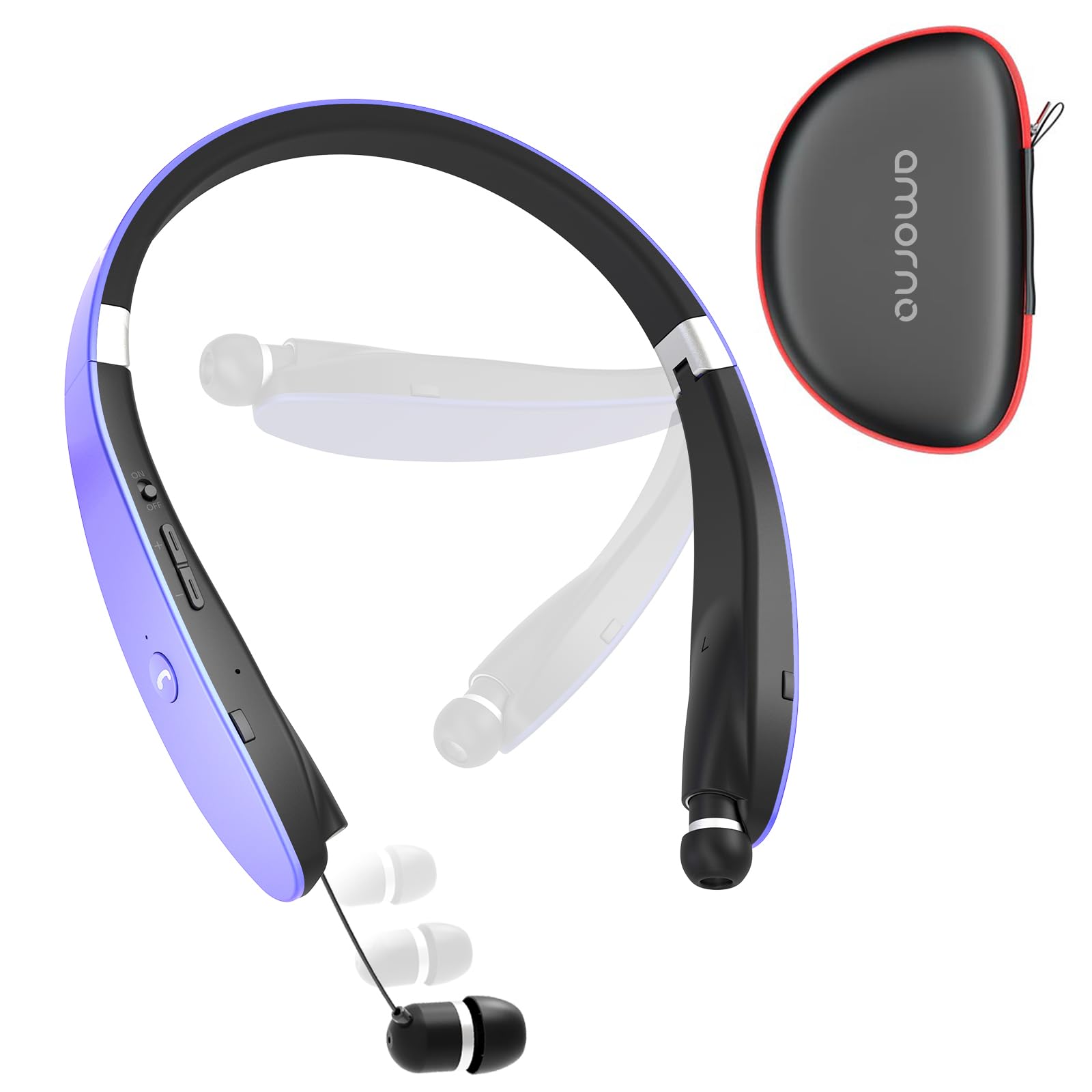 Foto 2 pulgar | Auriculares Bluetooth Amorno Sx-991 Púrpura Púrpura - Venta Internacional.