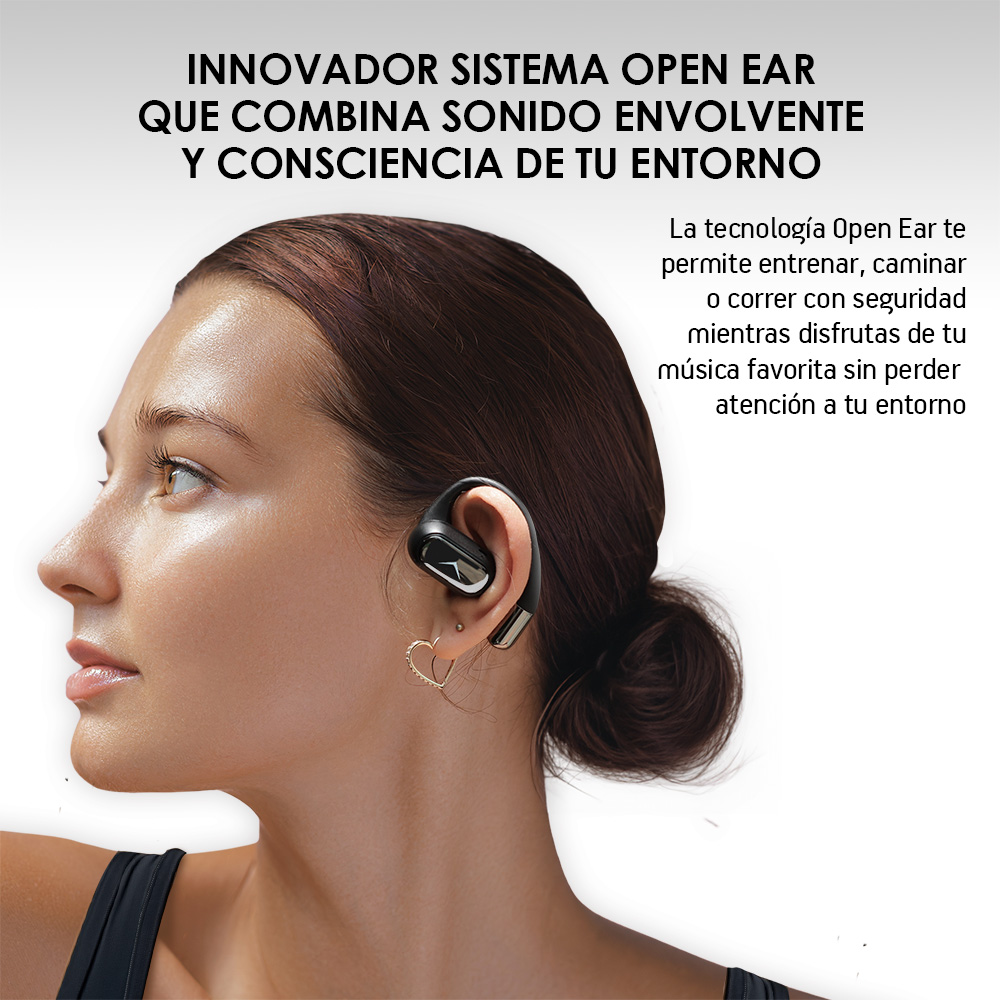 Foto 3 | Audifonos Inalámbricos Sport Open Ear Bt 5.3 Negro