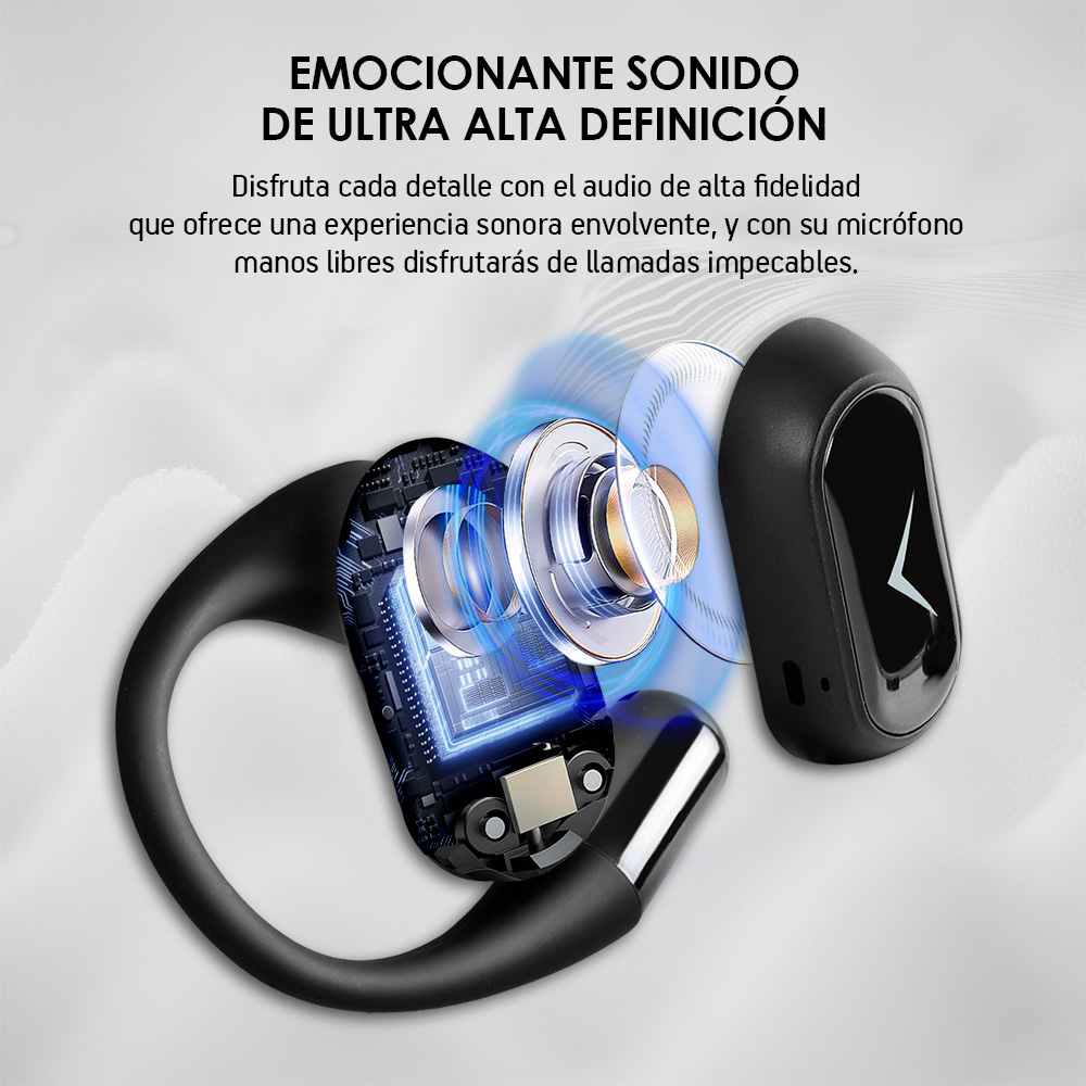 Foto 4 | Audifonos Inalámbricos Sport Open Ear Bt 5.3 Negro