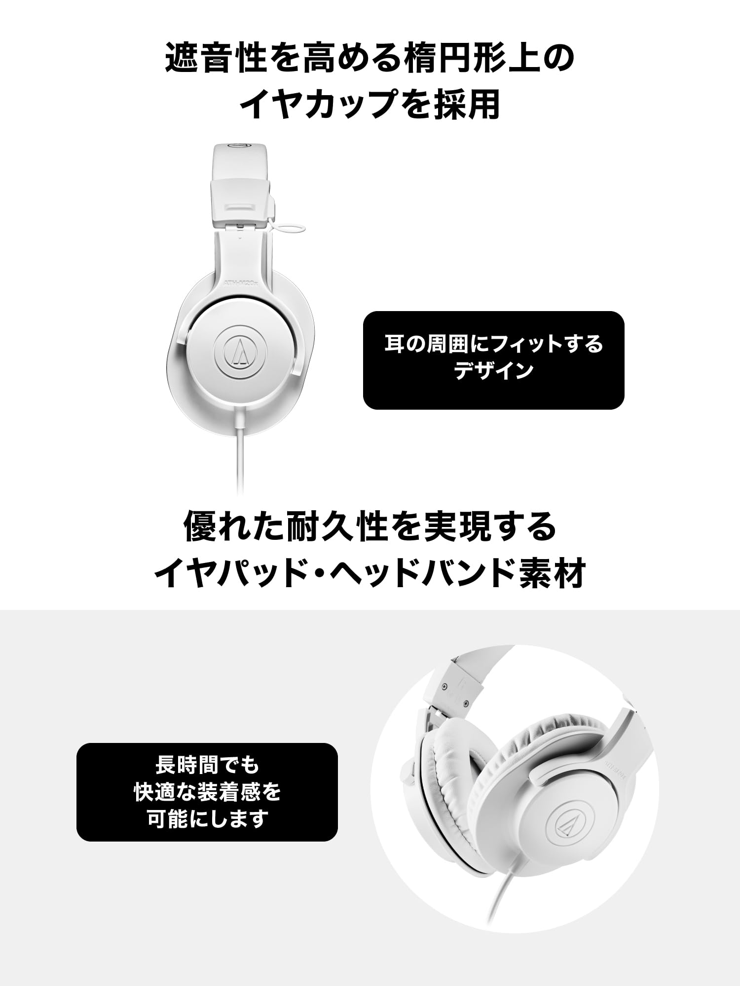 Foto 6 pulgar | Auriculares Audio-technica Ath-m20x Blancos - Venta Internacional.