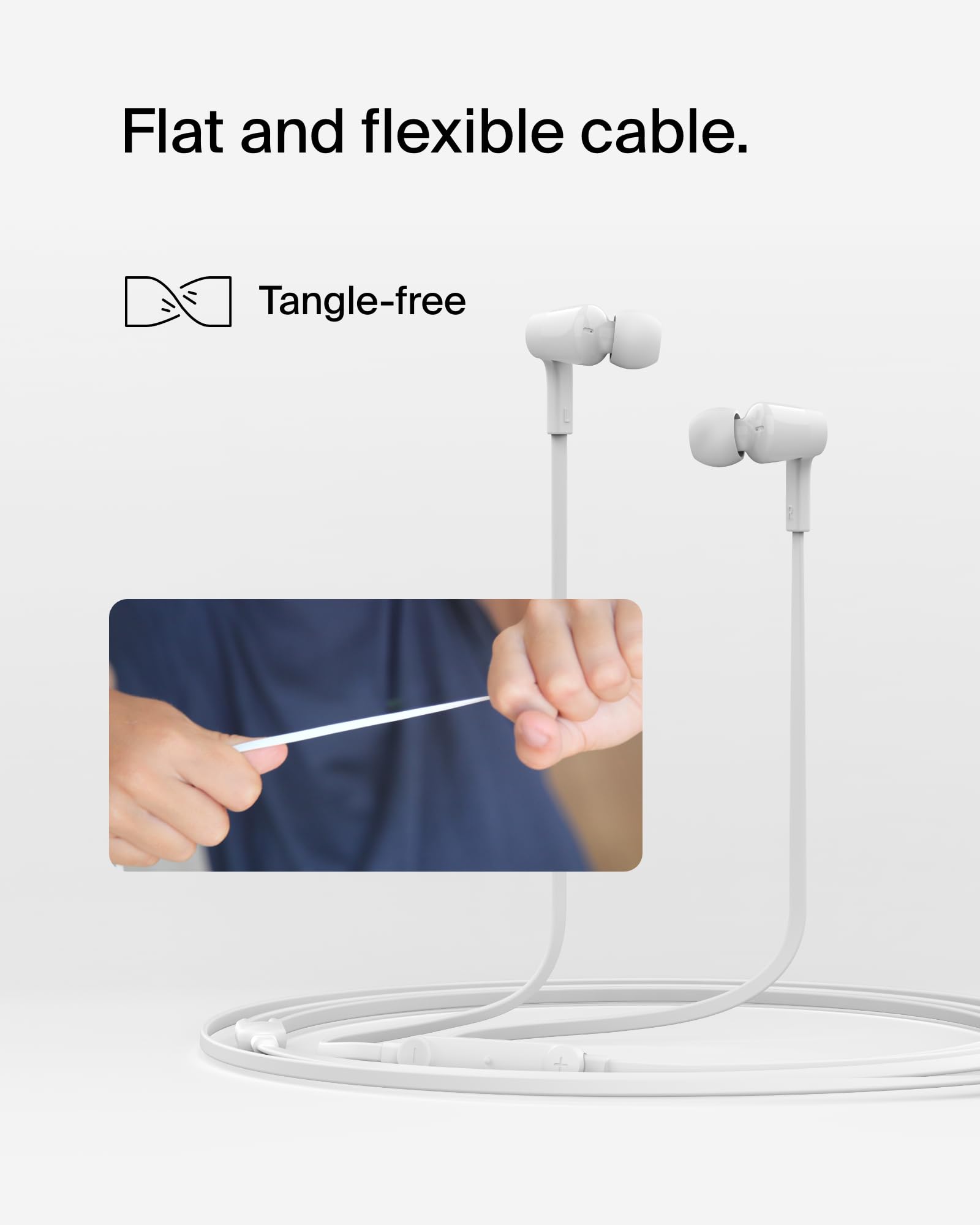 Foto 6 pulgar | Auriculares Belkin Soundform Con Cable Y Usb-c Para Iphone, Galaxy S24 - Venta Internacional.