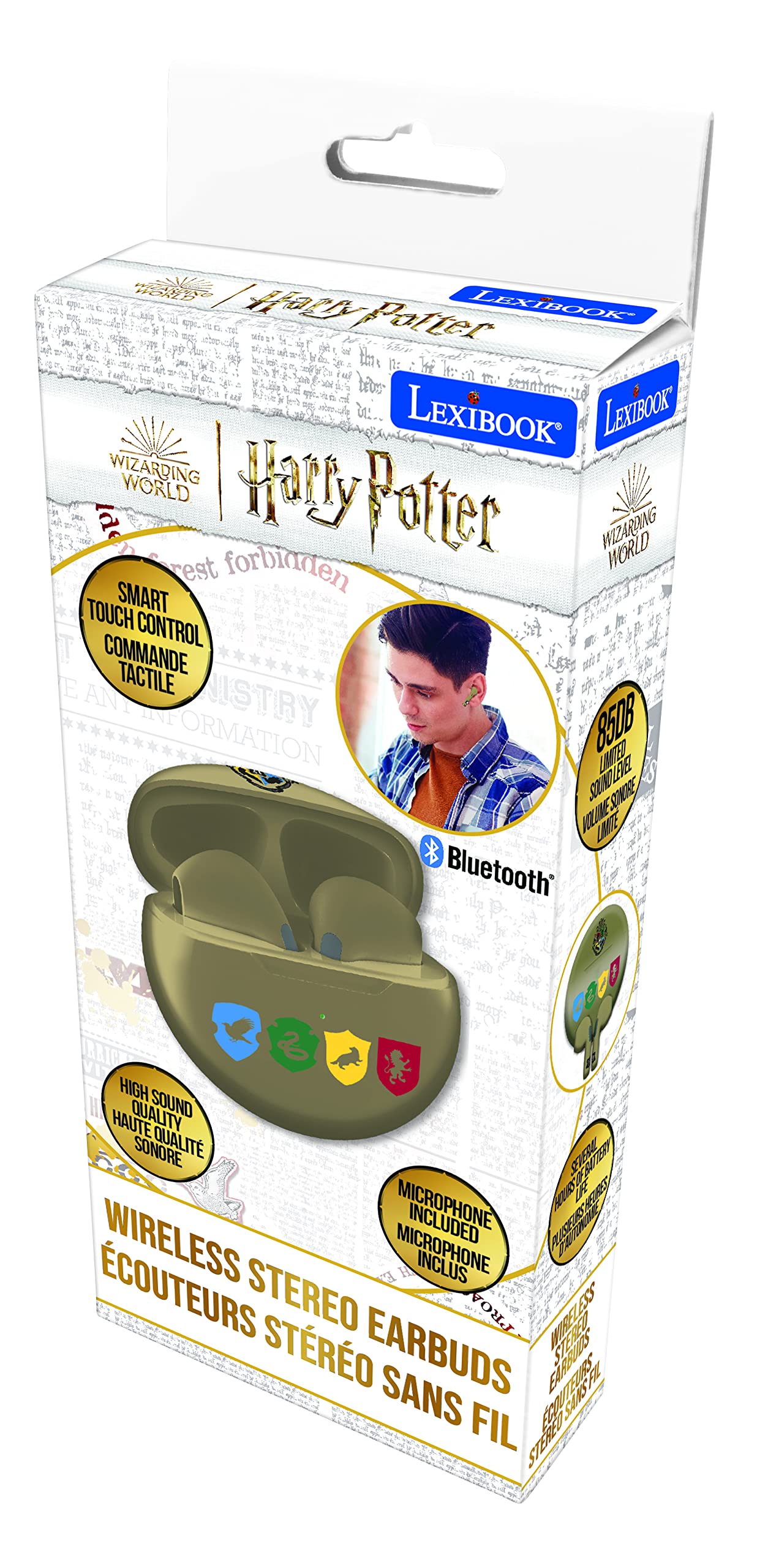 Foto 6 pulgar | Auriculares Inalámbricos Lexibook Warner Harry Potter Bluetooth Gold - Venta Internacional.