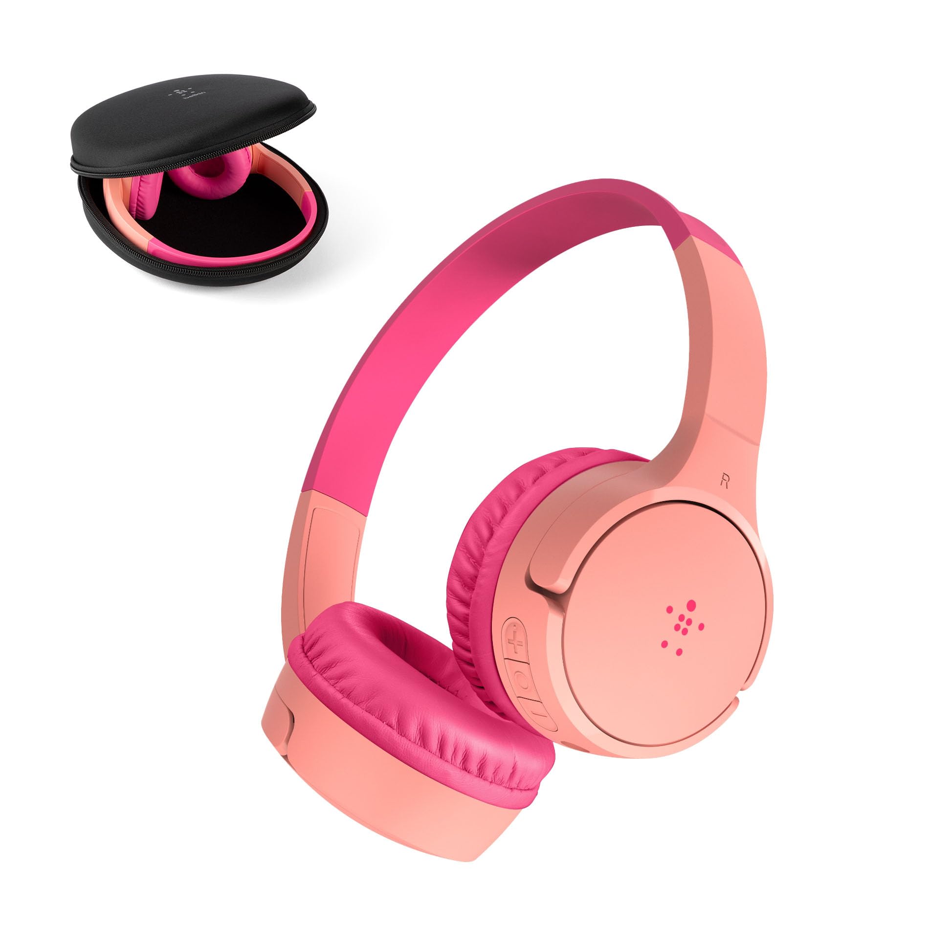 Auriculares Inalámbricos Belkin Soundform Mini Kids Con Micrófono, Color Rosa - Venta Internacional.