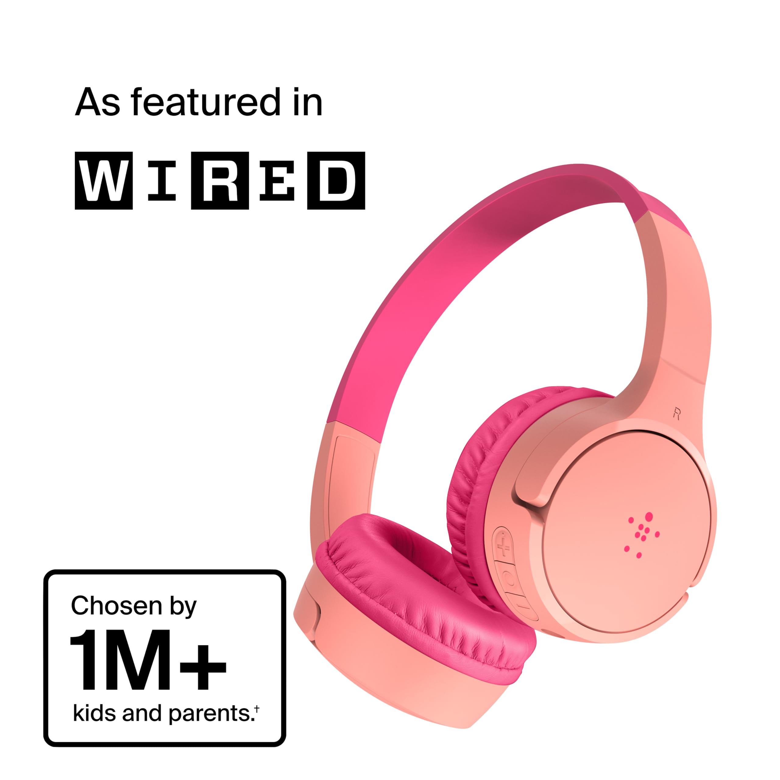 Foto 3 pulgar | Auriculares Inalámbricos Belkin Soundform Mini Kids Con Micrófono, Color Rosa - Venta Internacional.