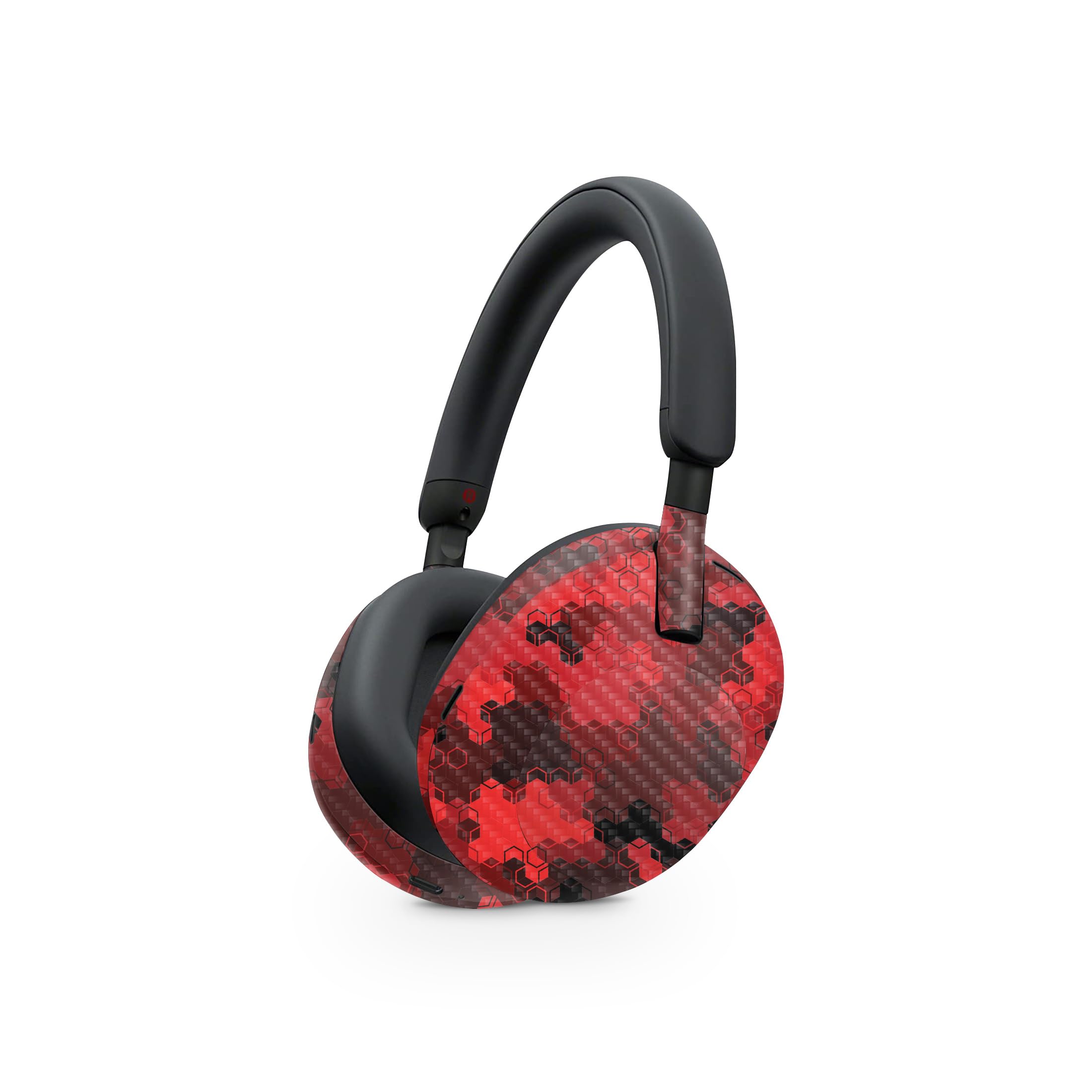 Foto 2 pulgar | Funda Mightyskins De Fibra De Carbono Para Sony Wh-1000xm5, Color Rojo - Venta Internacional.