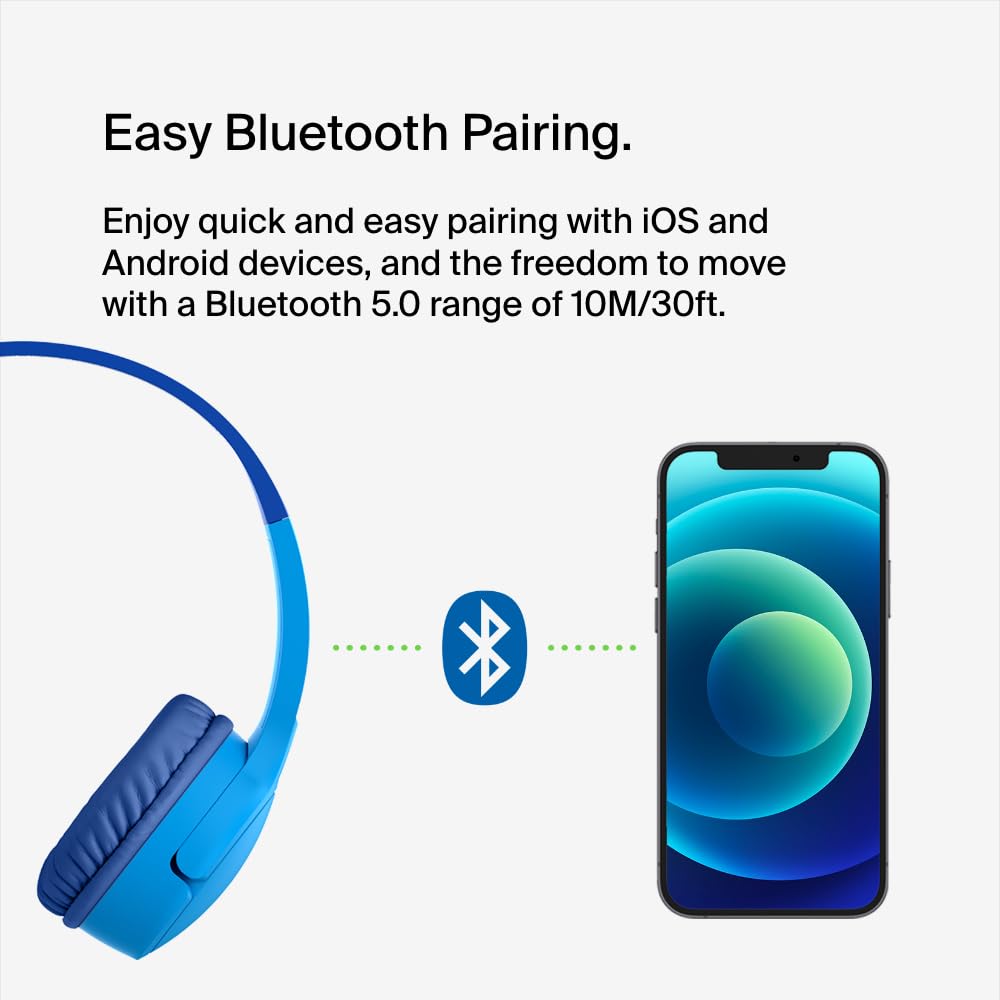 Foto 7 pulgar | Auriculares Inalámbricos Belkin Soundform Mini Kids Con Micrófono, Color Azul - Venta Internacional.