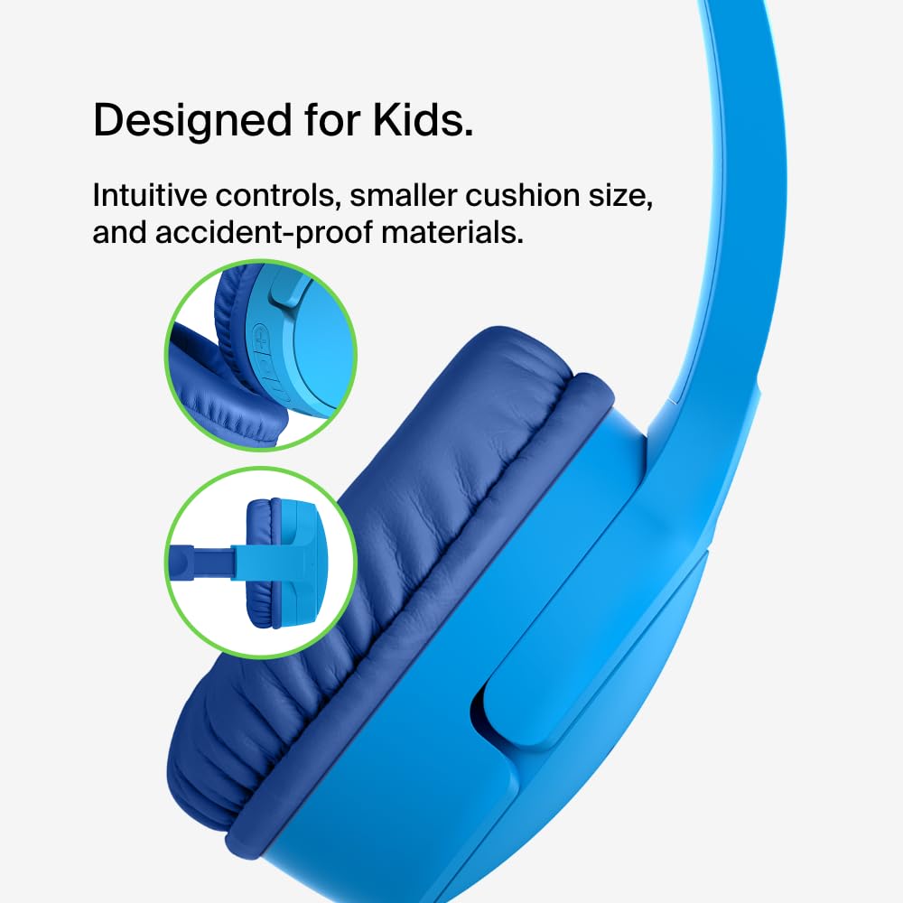 Foto 8 pulgar | Auriculares Inalámbricos Belkin Soundform Mini Kids Con Micrófono, Color Azul - Venta Internacional.