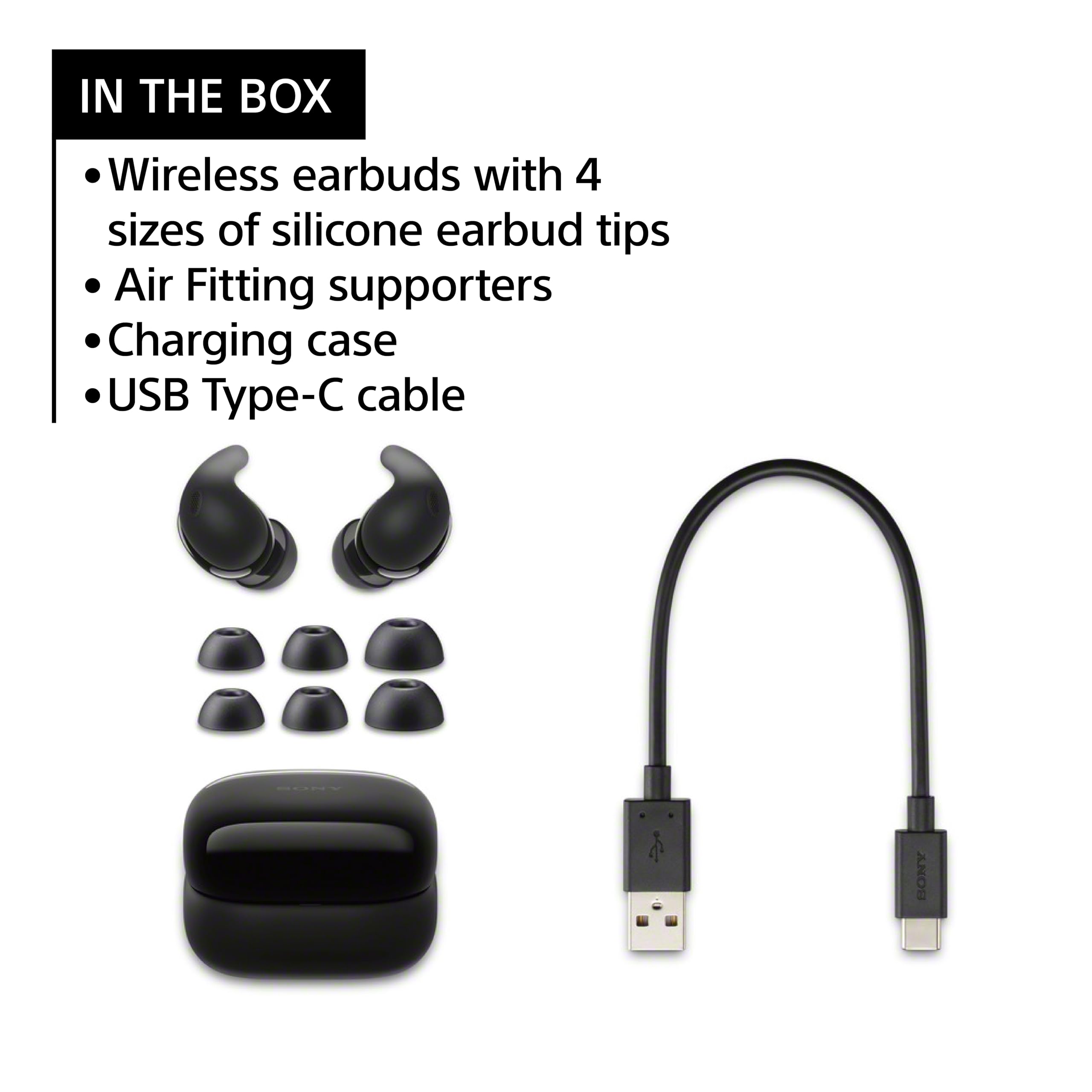 Foto 4 | Audífonos Inalámbricos Sony Linkbuds Fit Negros con Bluetooth-Venta Internacional